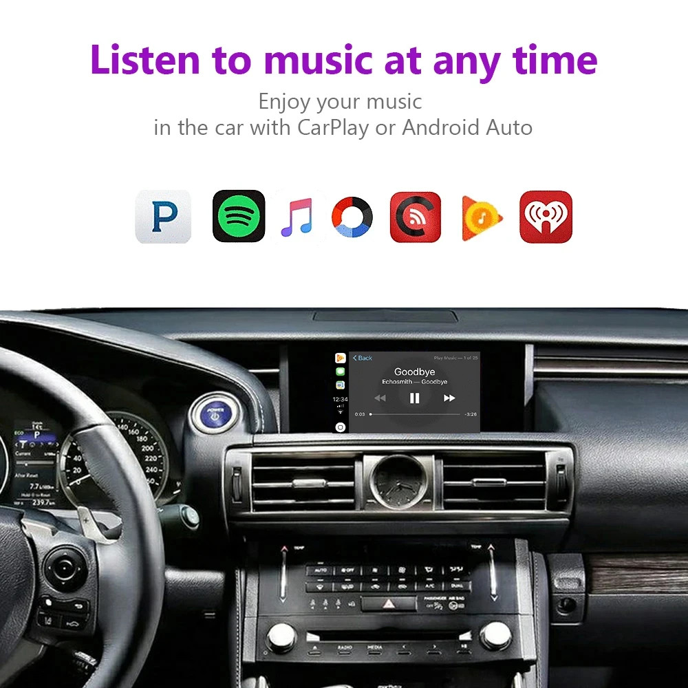 Wireless Carplay Android Auto for Lexus NX RX is ES GS RC CT LS LX LC UX 14-19