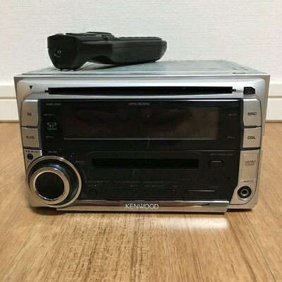KENWOOD DPX-40 Car Audio 2DIN type CD / Cassette Receiver Player Silver Used JPN