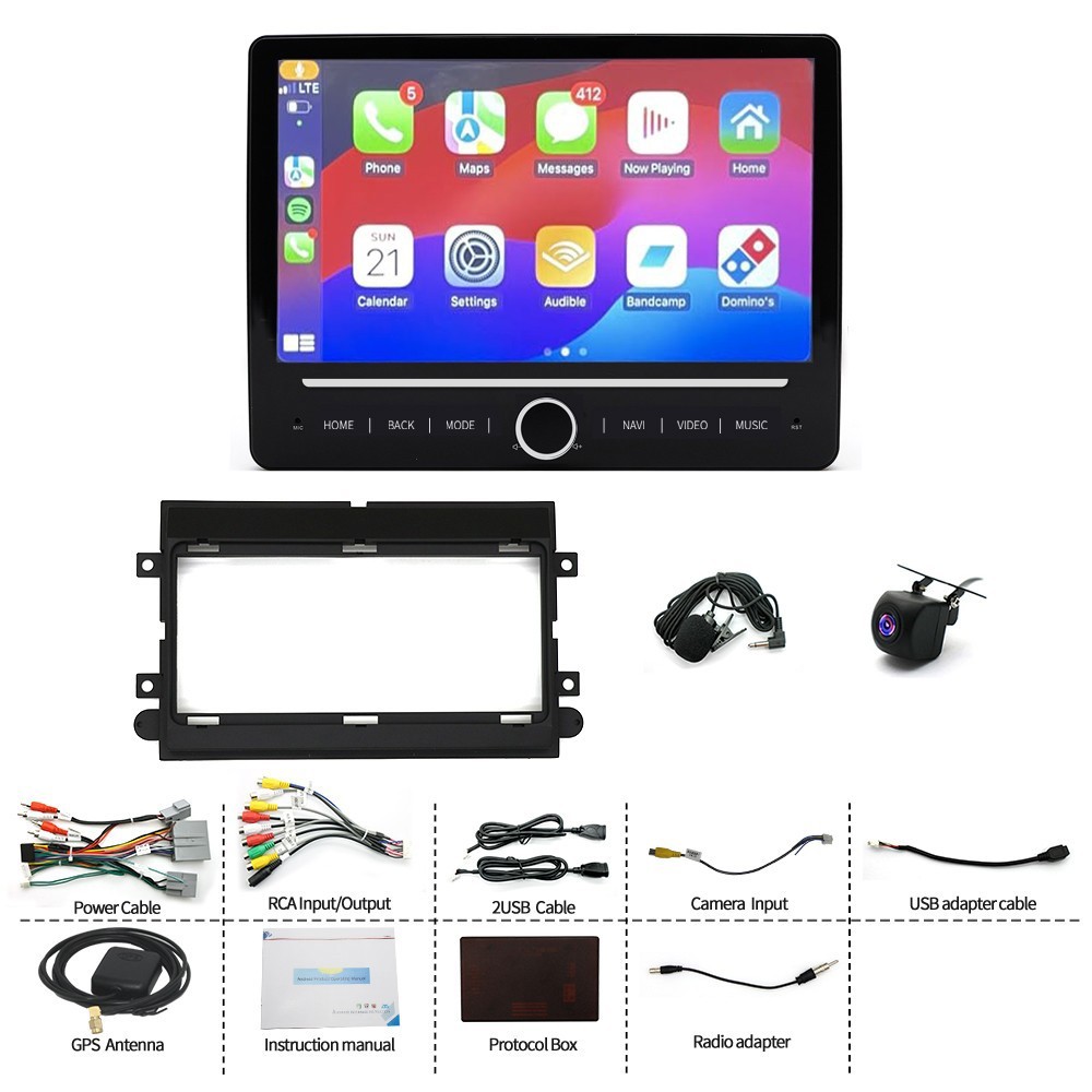 For Ford F150 F-150 2004-2008 Carplay Car Stereo Radio Android 14 GPS WiFi 4+64G