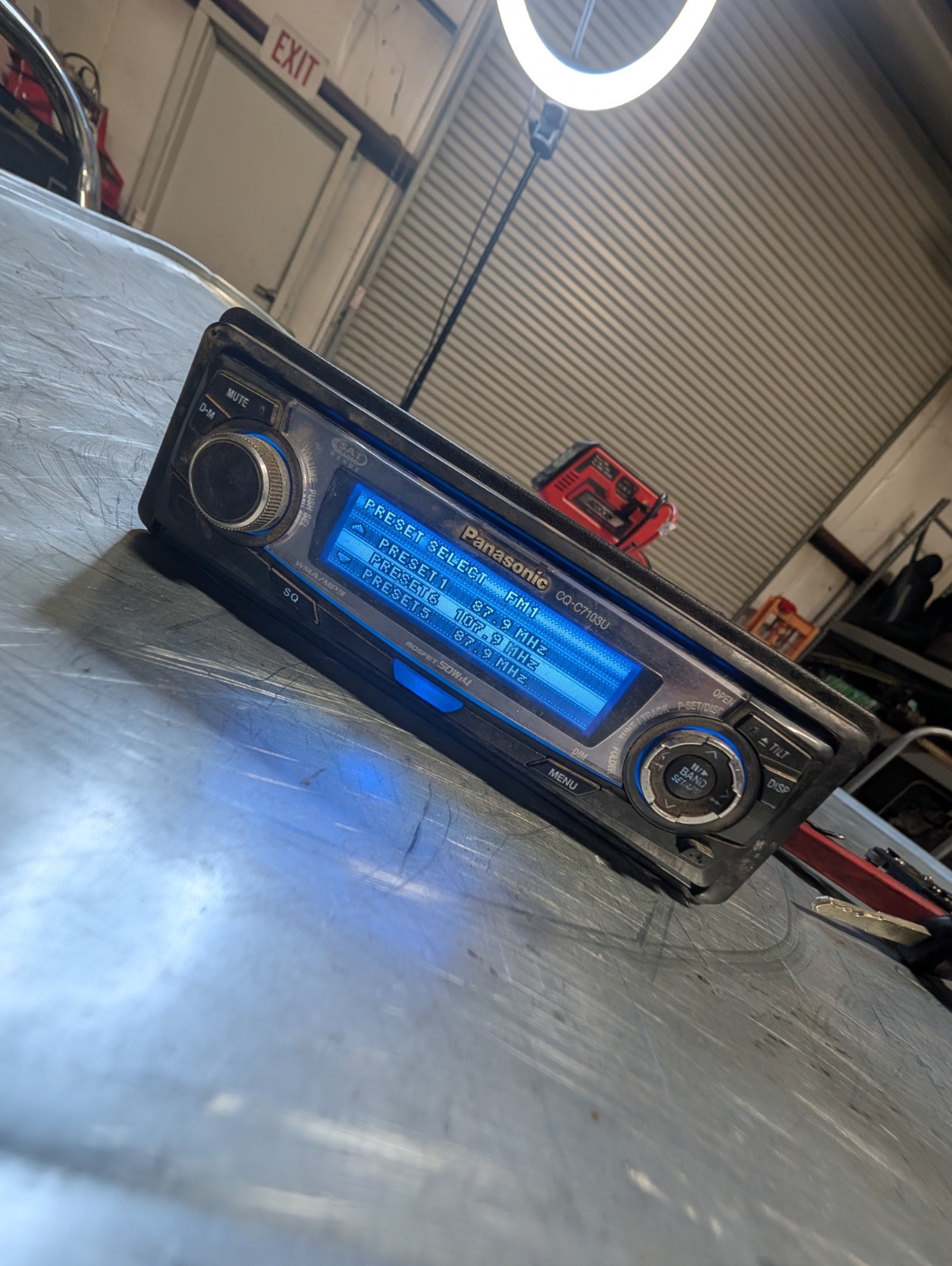 🔥RARE Panisonic CQ C7103U car stereo deck Graphics Display, Needs Repair