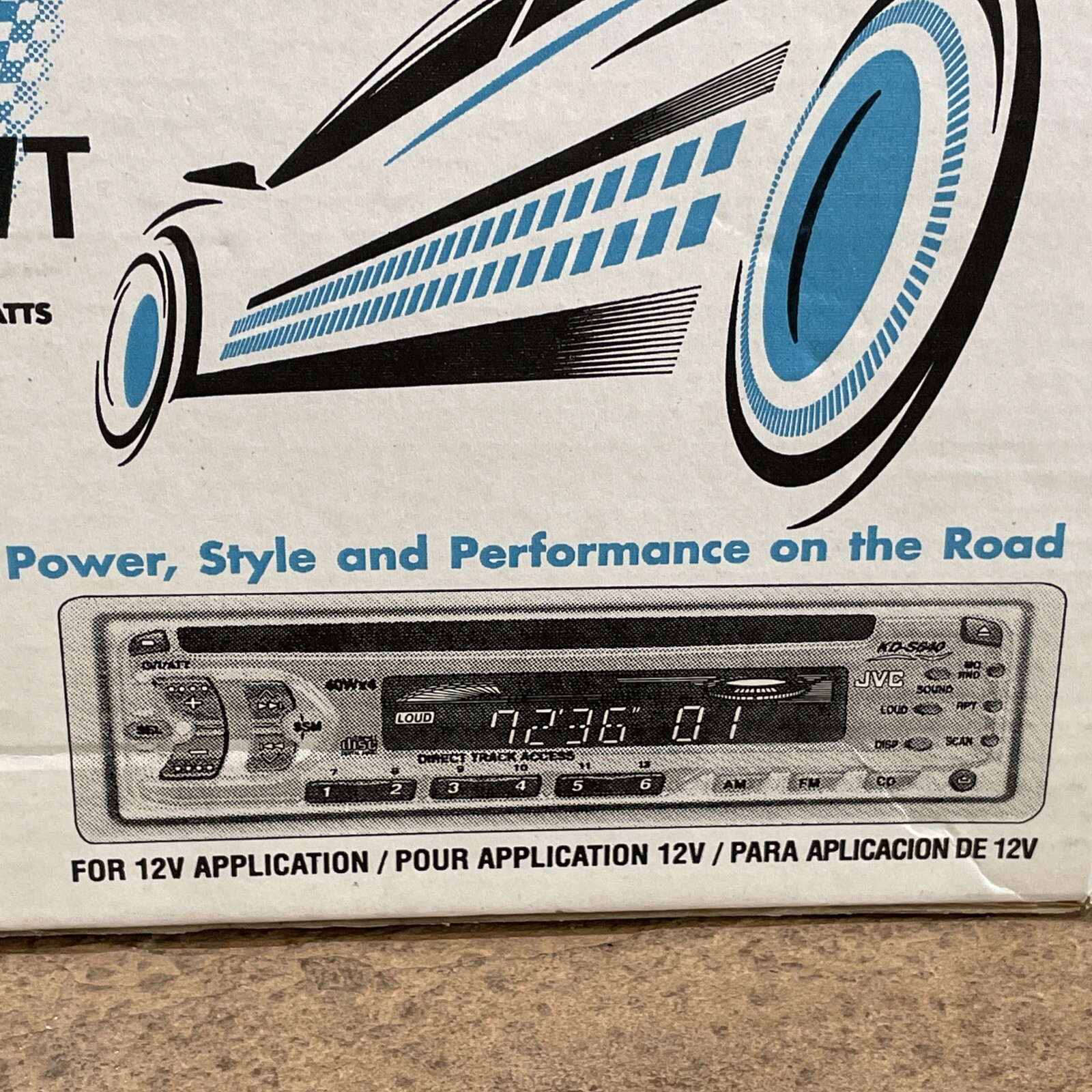 JVC KD-S640WT CD In Dash Receiver