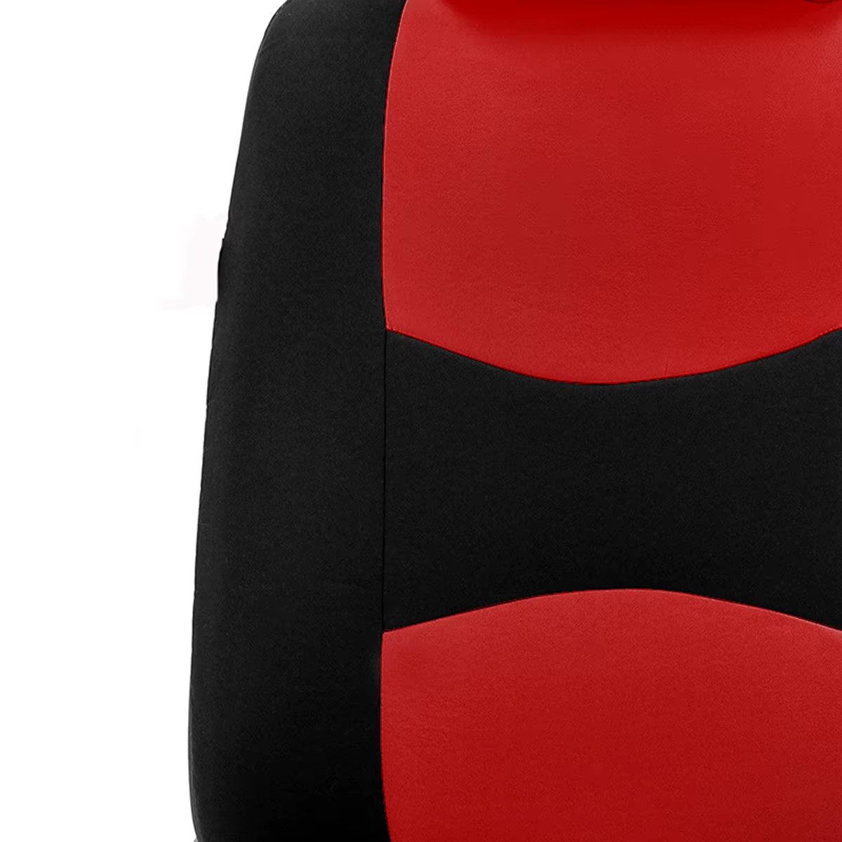Four Seasons Fashion Universal 9 Pcs Car Seat Cover Polyester Fabric Car Seat Co