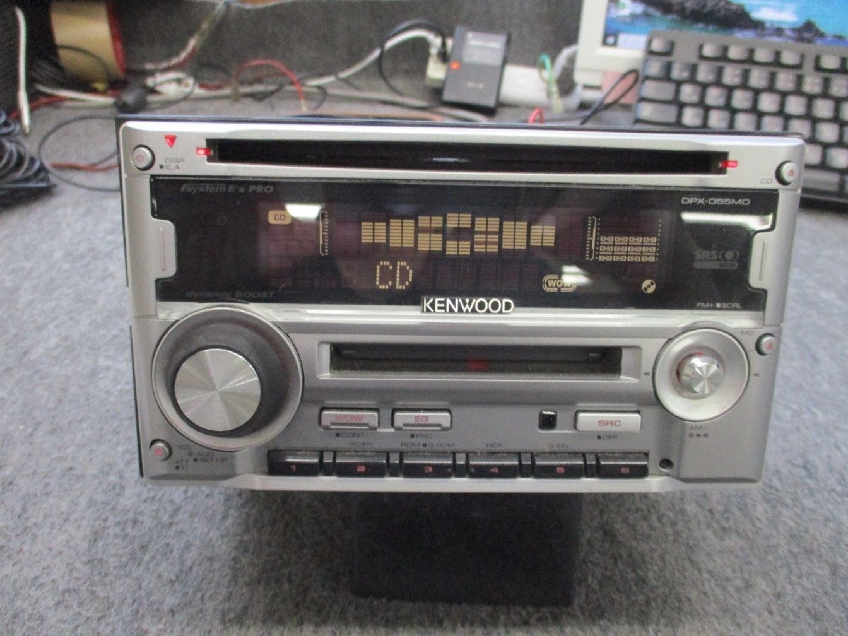 Kenwood DPX-055MDS Dual 2DIN Car Audio CD MD Player Receiver Equalizer Tested