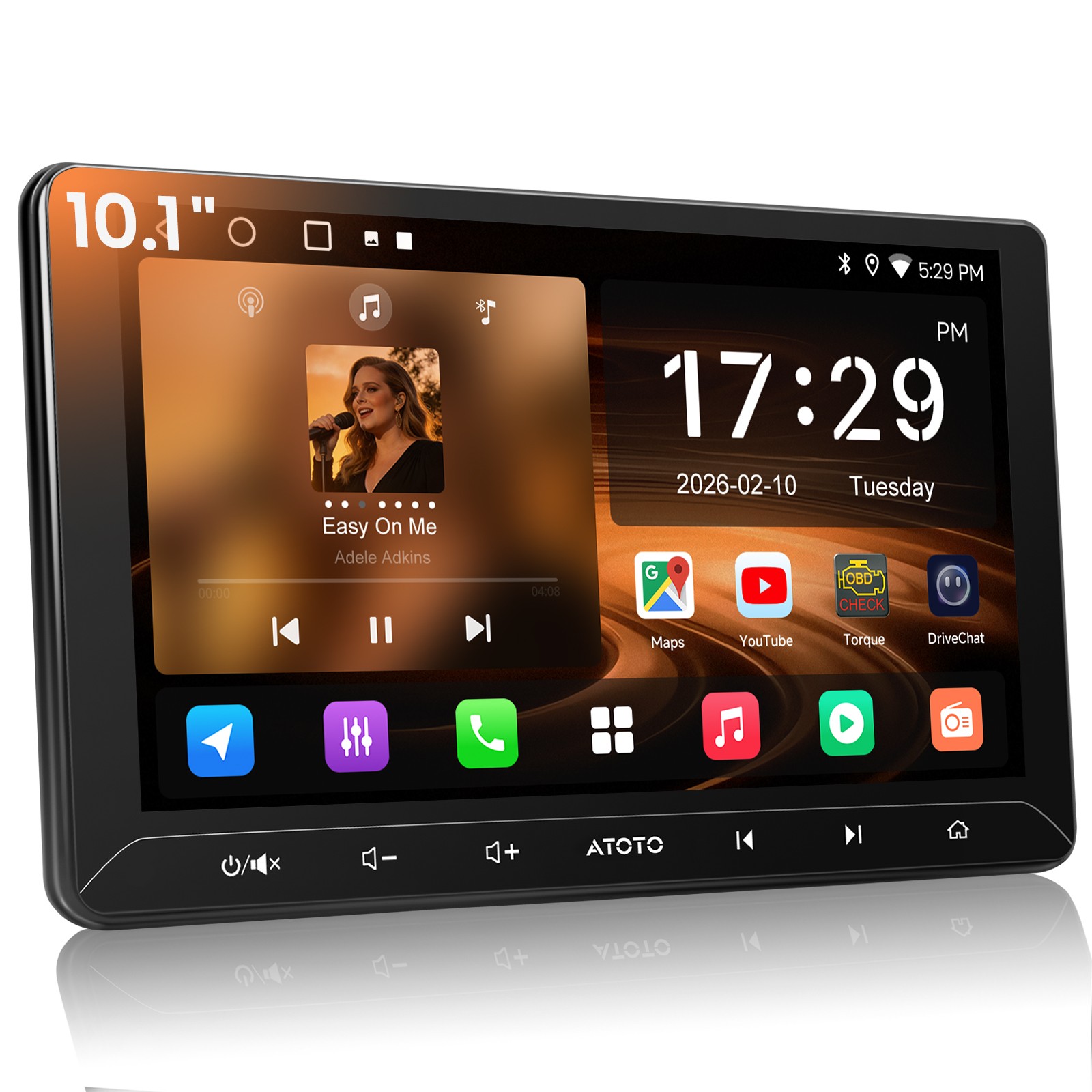ATOTO 10.1 IN Android Car Stereo 2DIN Wireless CarPlay GPS Navigation GenAI DSP