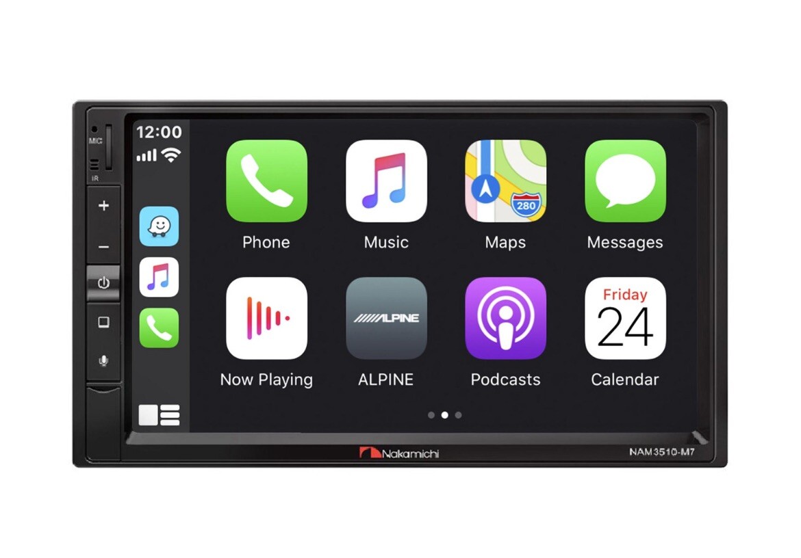 Nakamichi 7″ 2 DIN Car Media Receiver Mechless Android Touch Screen (NAM3510-M7)