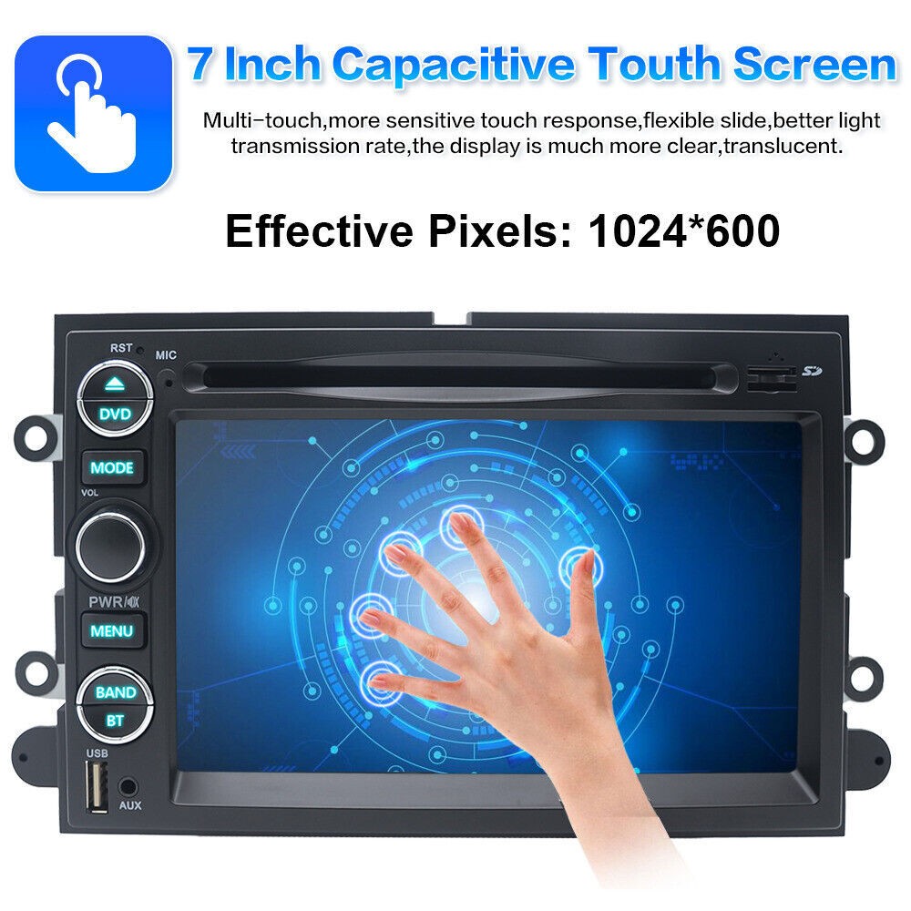 For Ford F150 F250 F350 Car DVD CD Player Stereo Radio with Carplay GPS Back Cam