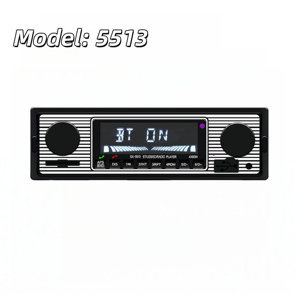 MP3 Player Bluetooth Vintage Car FM Radio USB Classic Stereo Audio Receiver AUX