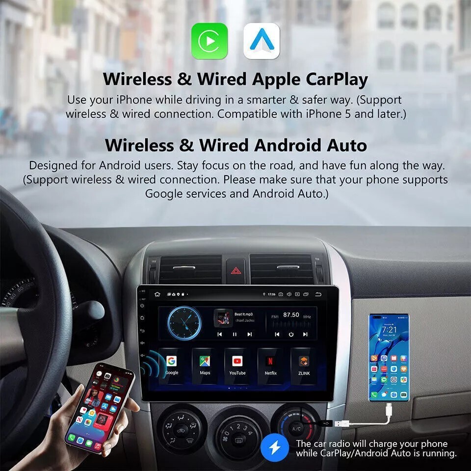 NEW 9.7″ 2+32GB Android Car Radio CarPlay Navi For Cadillac ATS SRX XTS CTS