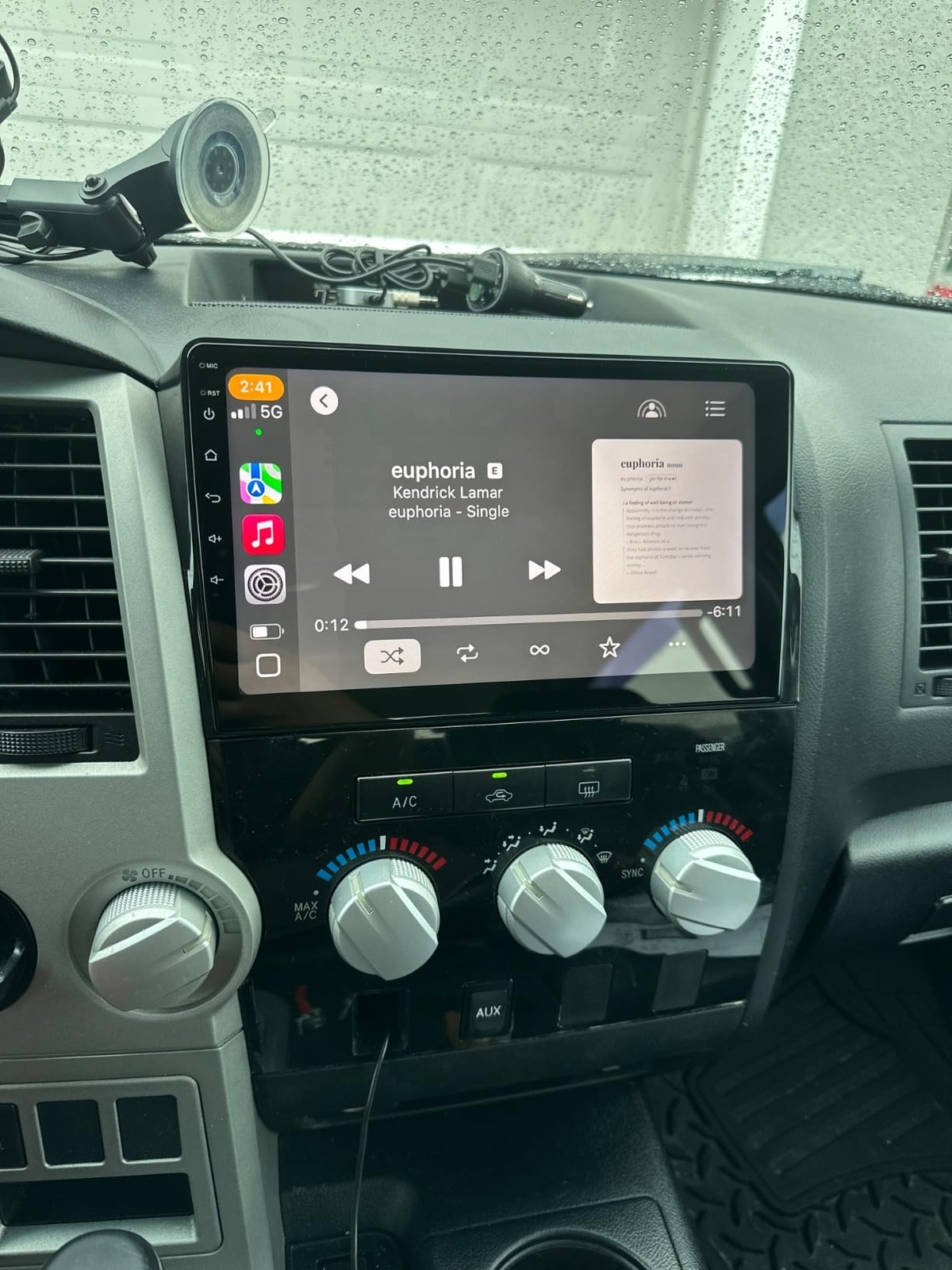 For Toyota Tundra 2007-2013 Sequoia 2008-2019 Android 12 Car BT Stereo GPS Radio