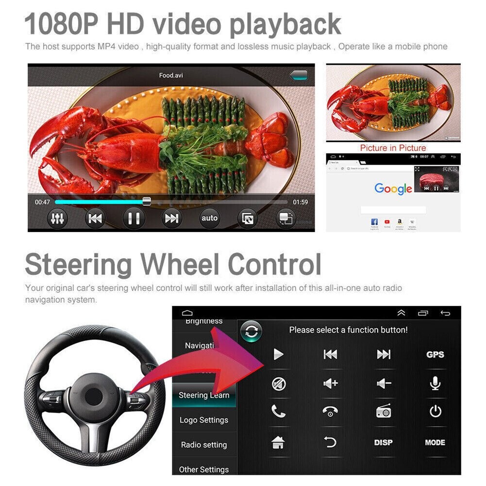 FOR FORD F250 2004-2014 7″ ANDROID 13.0 CARPLAY CAR STEREO RADIO 2+32G GPS NAVI