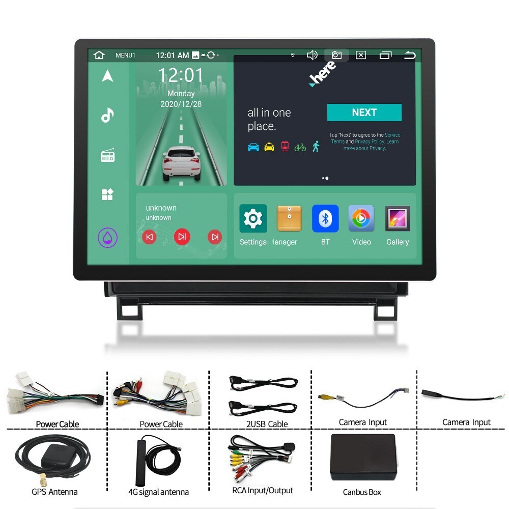 13.1″ Android 13 Car Stereo Radio for Toyota Tundra 2007-2013 Sequoia GPS WIFI