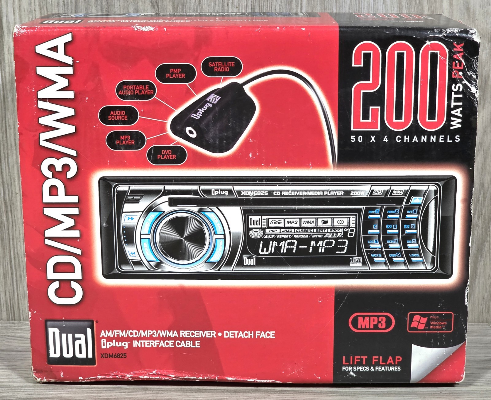 Dual XDM6825 Car Audio Player 200W AM/FM/CD Receiver – NEW OLD STOCK –