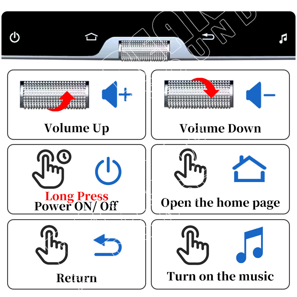 10.1”Android 13 CarPlay 2+32GB Car Stereo Radio GPS Navi 1DIN WiFi Bluetooth FM
