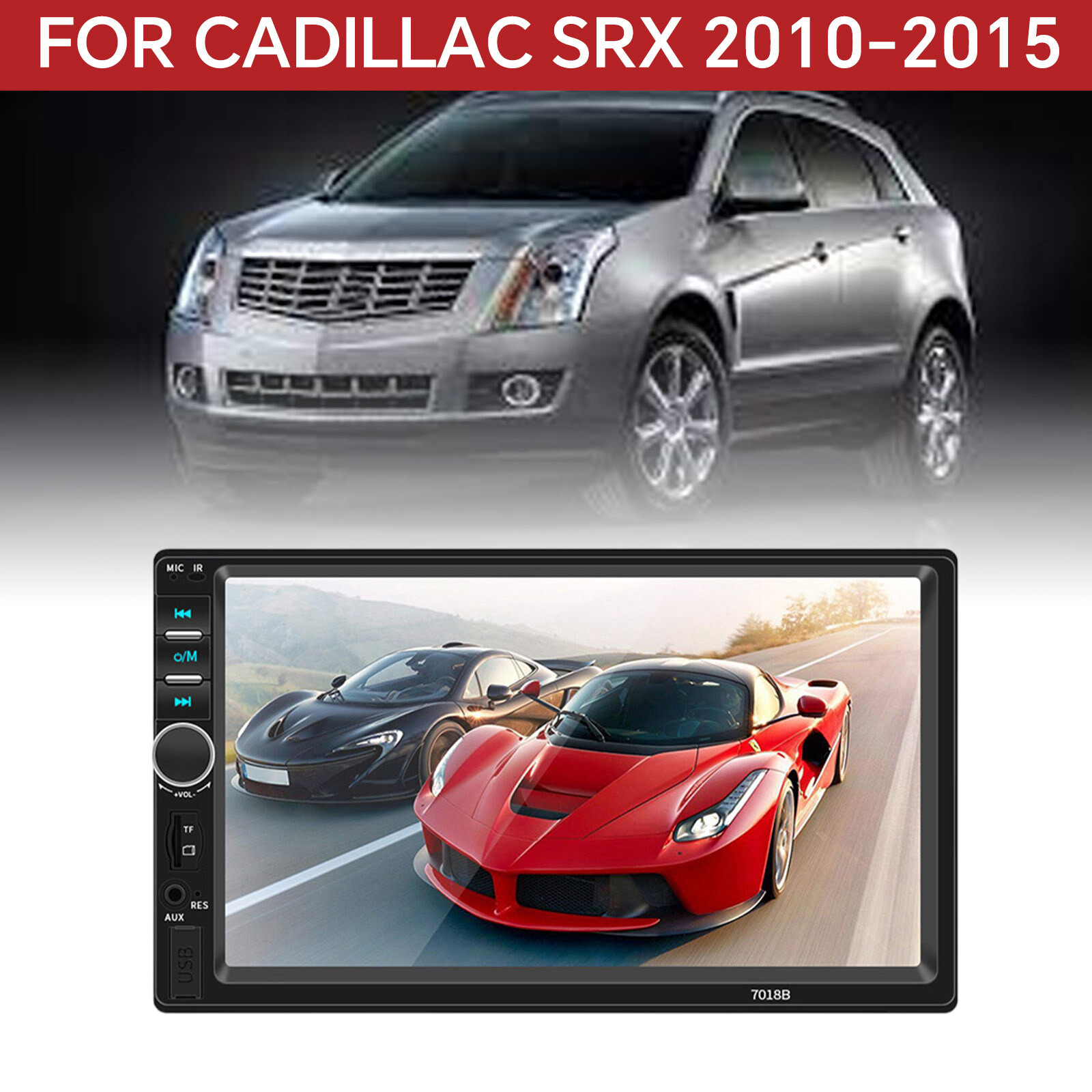 7018B Double Din 7″ Car Stereo Audio MP5 Player USB FM Multimedia Radio W/Camera