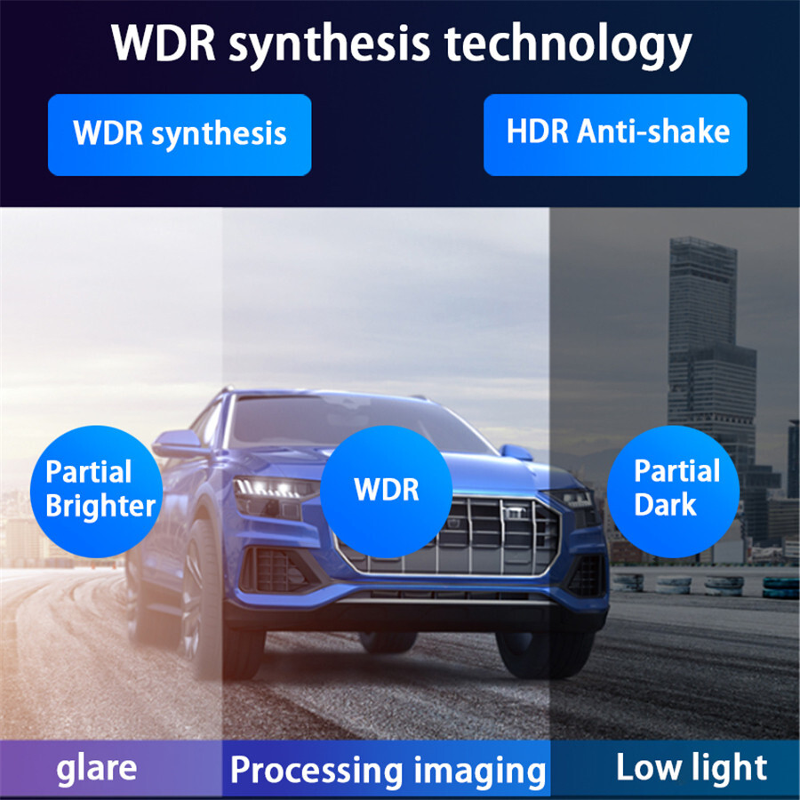 2.5D10.26in Car Dash Cam Auto Bluetooth DVR Video Recorder Dashboard APP Control