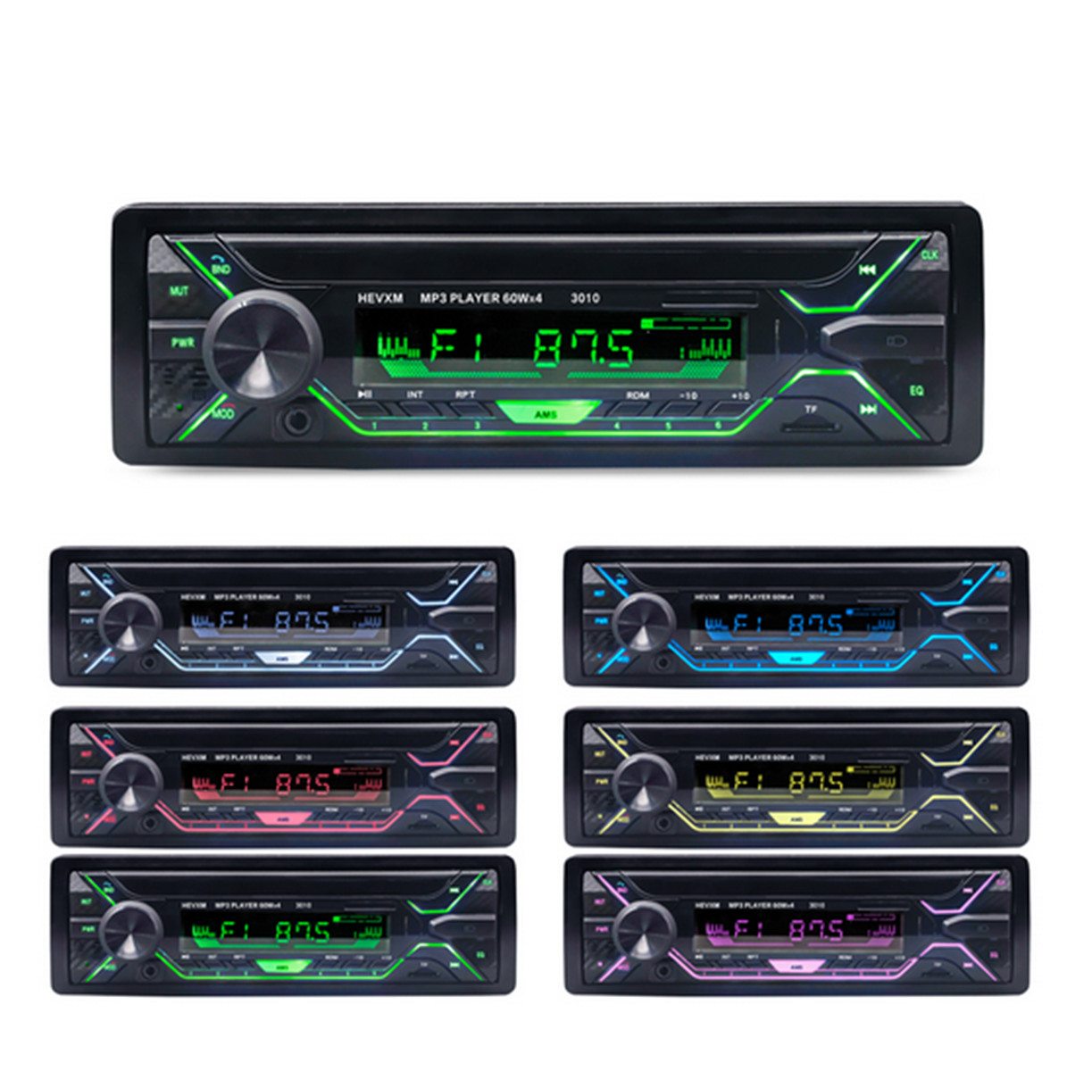 Radio Car Stereo Audio MP3 Player Bluetooth In-Dash FM USB AUX Hands-free Calls