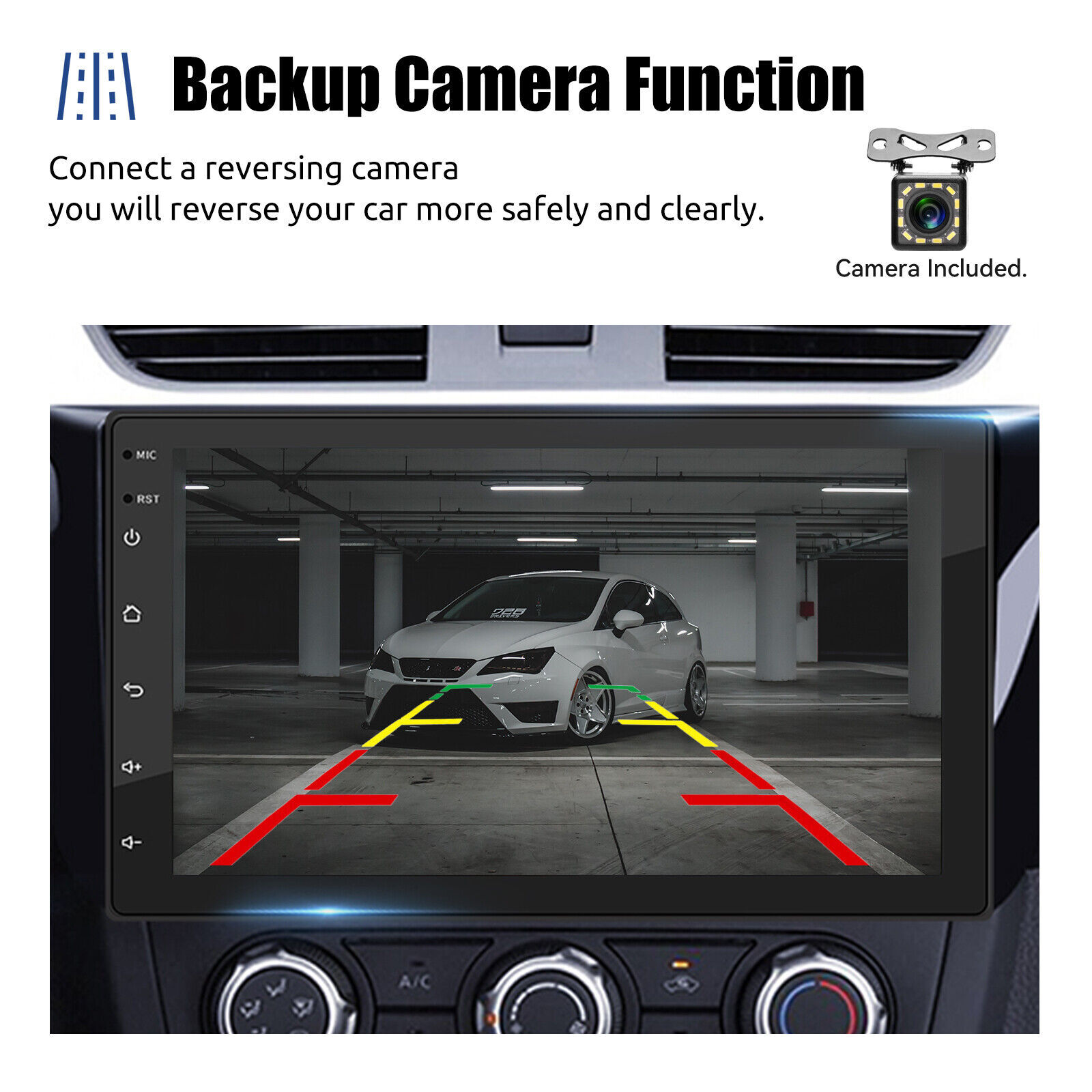 4+64GB CarPlay Double 2Din Car Stereo Radio GPS Android 13 7″ Touch Screen Unit