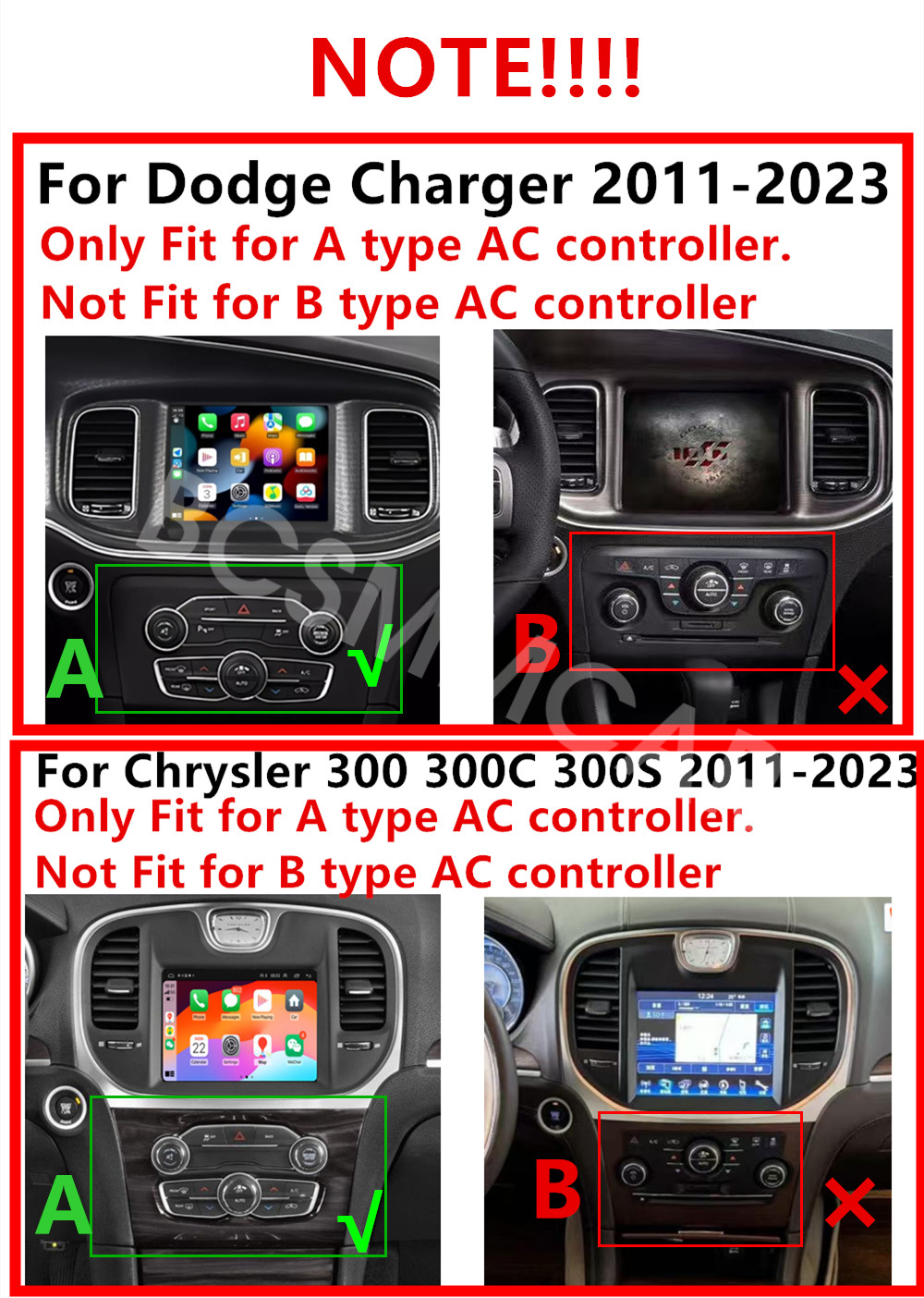 Stereo Car Radio GPS Navi FM BT Head Unit Fit For Jeep Grand cherokee 2014-2022
