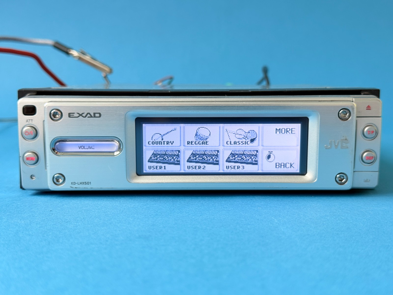 JVC KD-LHX501 Touchscreen Car Stereo CD MP3 Wma Receiver 1DIN Vintage Head Unit