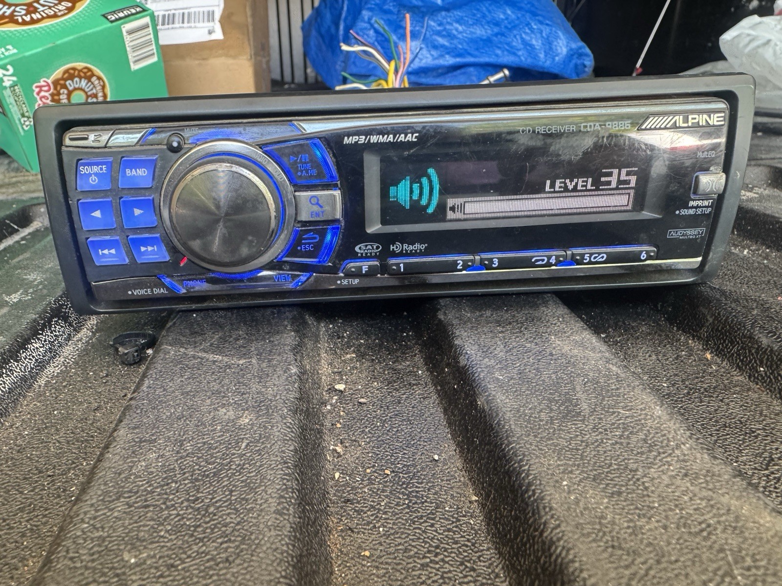🏅🌟SUPER RARE ALPINE CDA-9886 CD PLAYER with BLUETOOTH adapter, USB