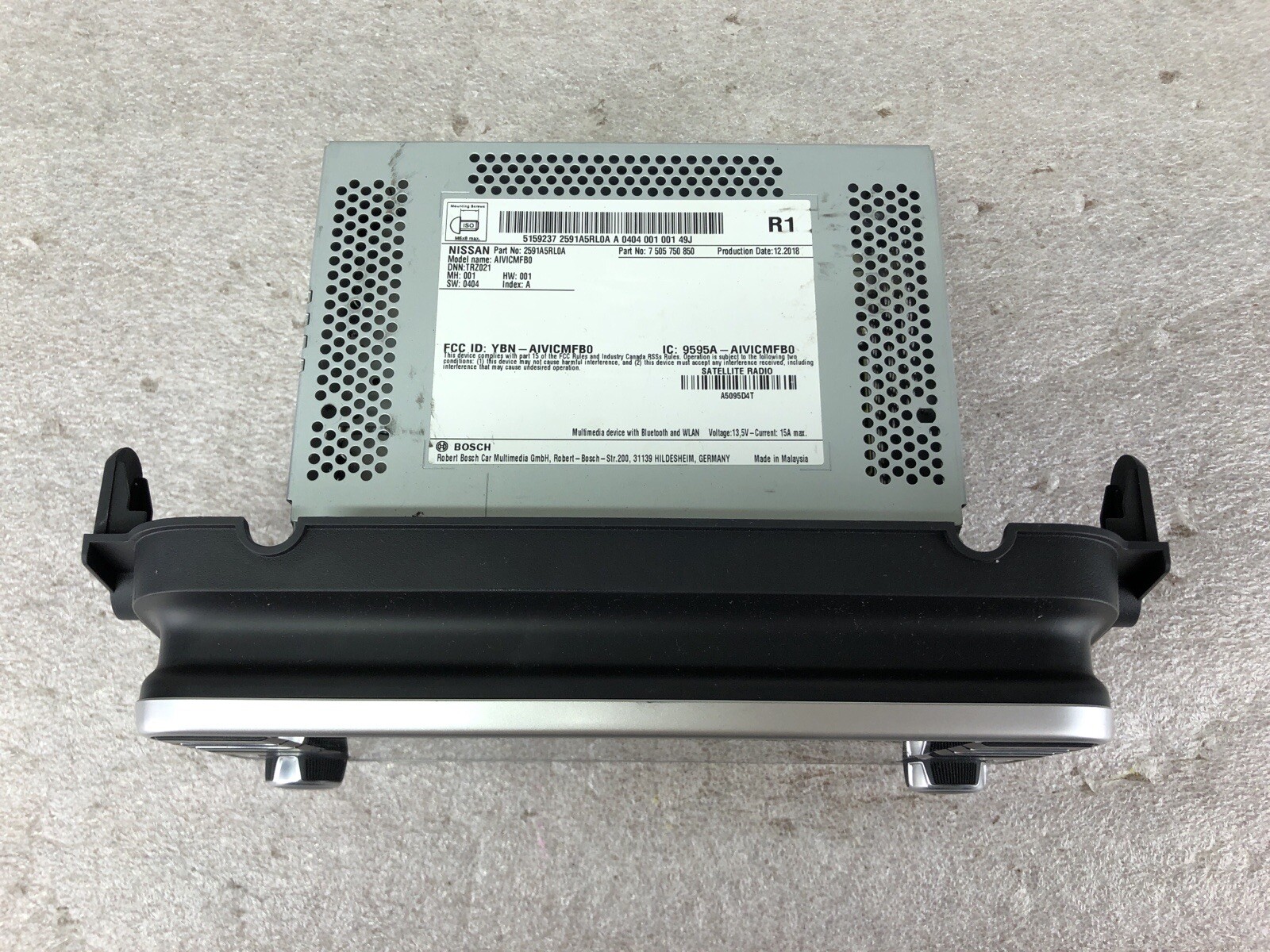 OEM 20 21 Nissan Versa Kicks Radio Unit w/ GPS Navigation AIVICMFB0 2591A5RL0A