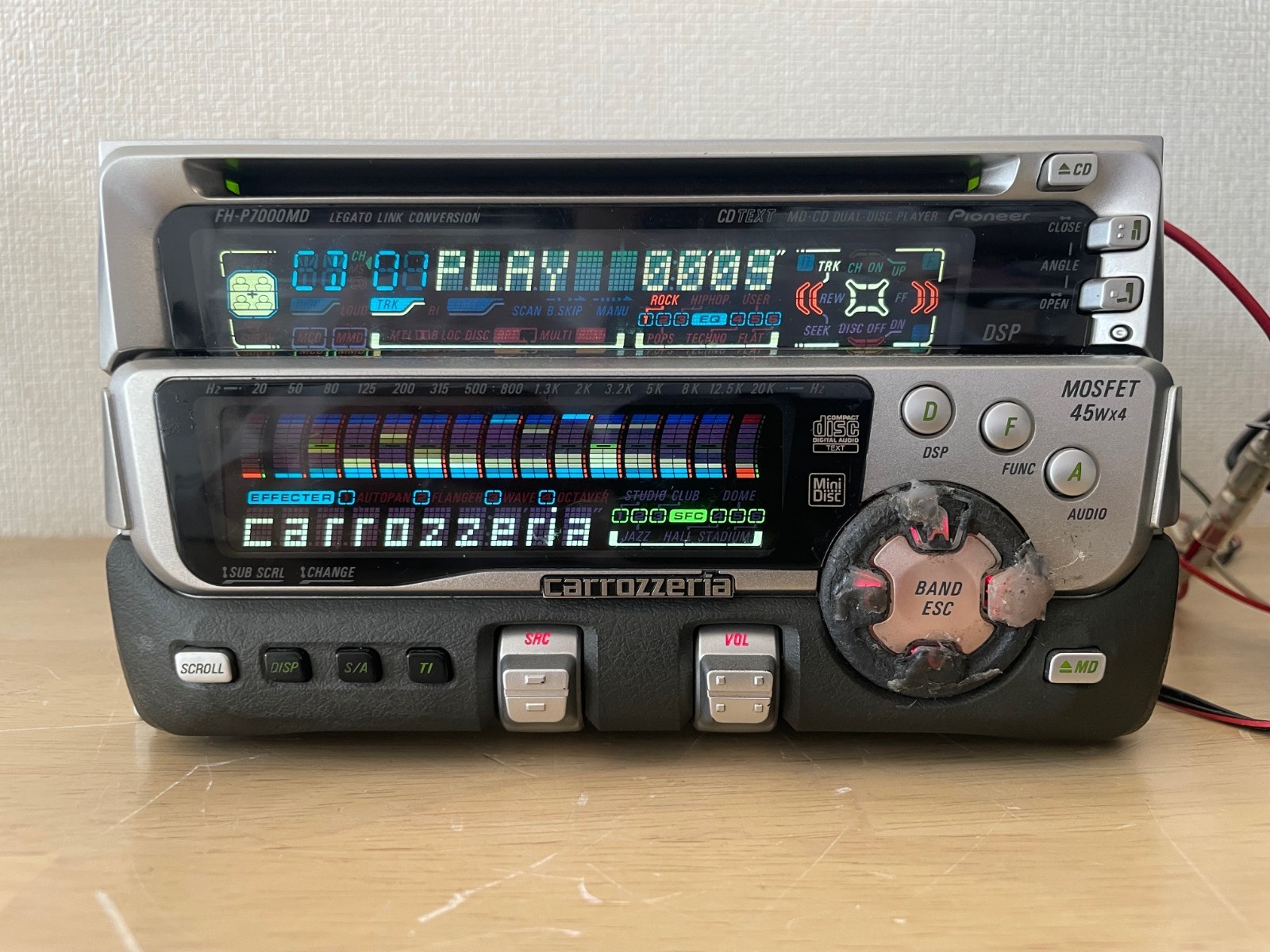 Pioneer Carrozzeria FH-P7000MD 2Din Car Audio MD CD Player