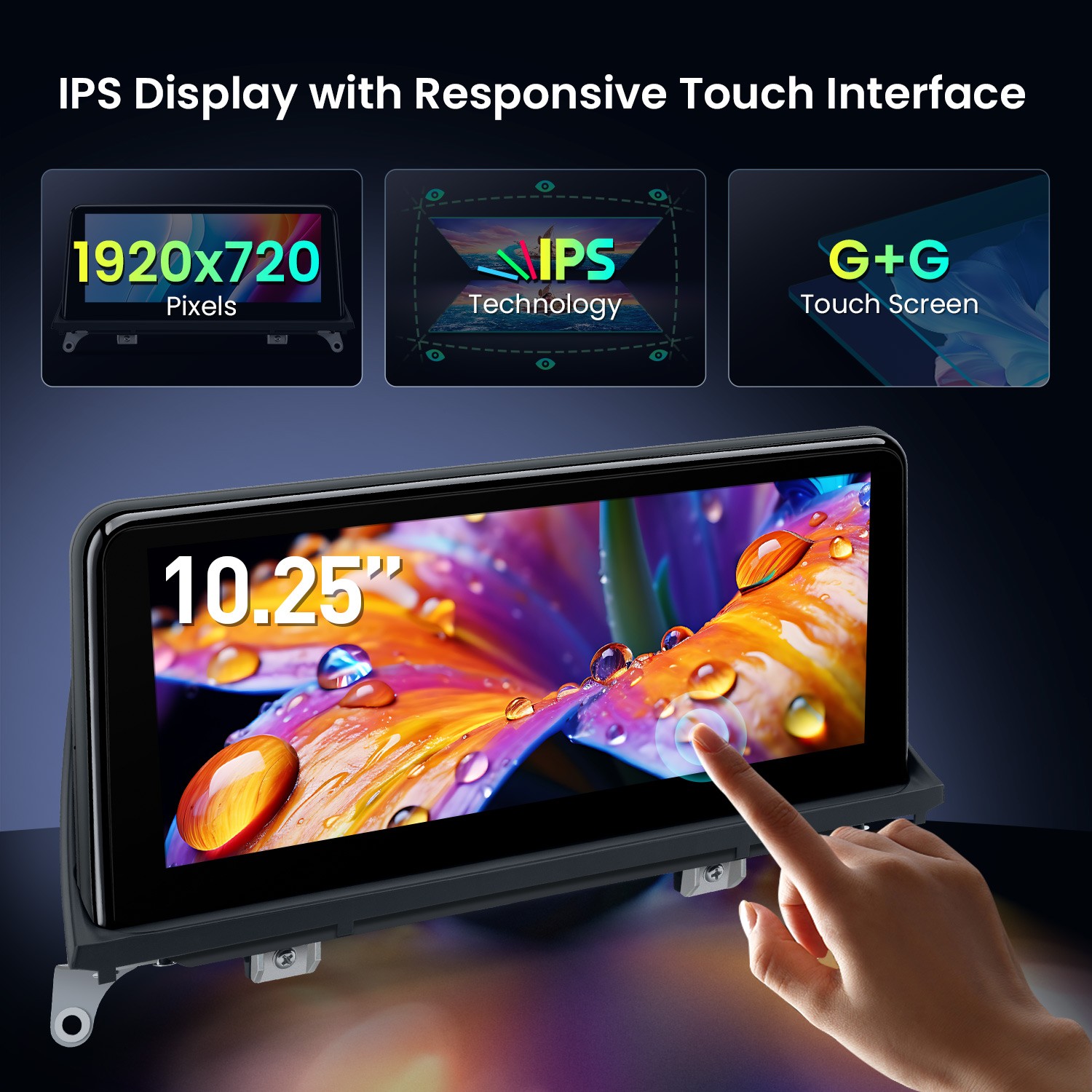8-Core 8+256G 4G Android 14 Car Screen Retrofit Stereo For BMW X5 X6 E70 E71 CCC