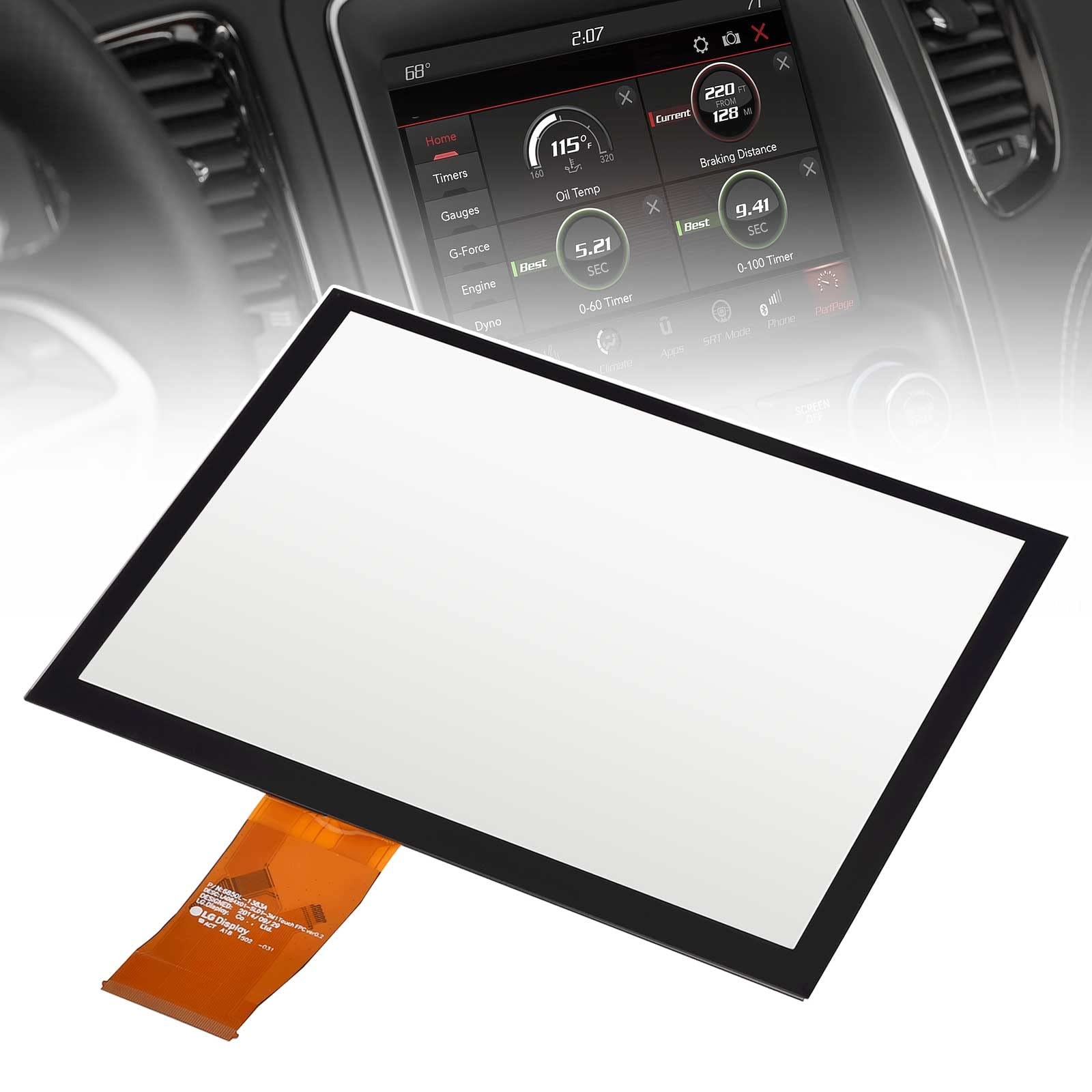 8.4″ Uconnect Touch Screen Digitizer Compatible with Ram 1500 without LCD