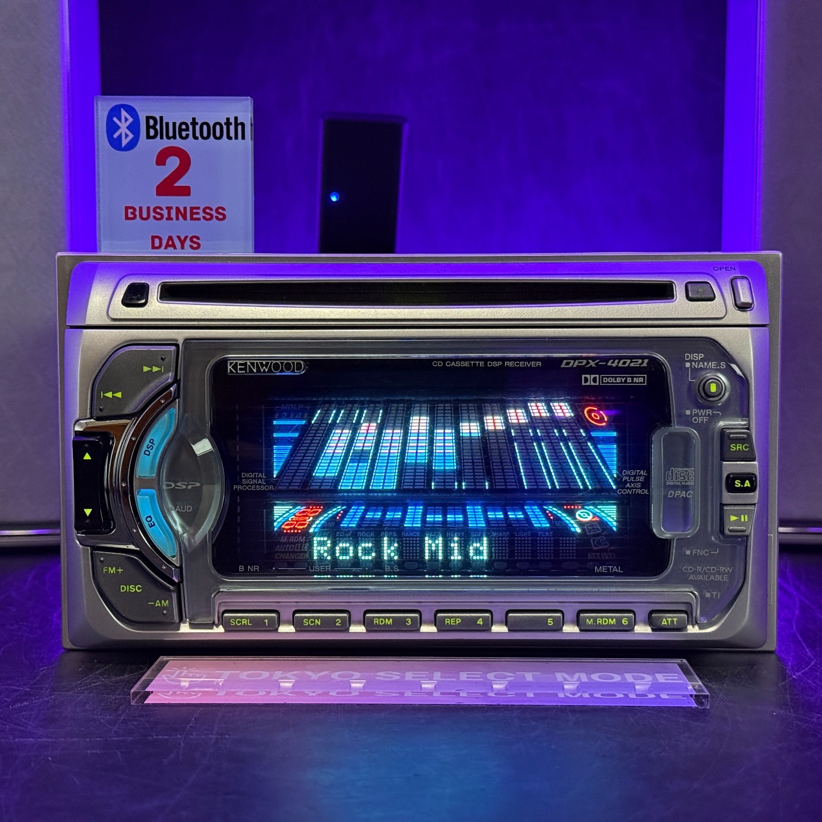Kenwood DPX-4021 2DIN Car Audio CD Cassette Bluetooth Player JDM Tested In Stock