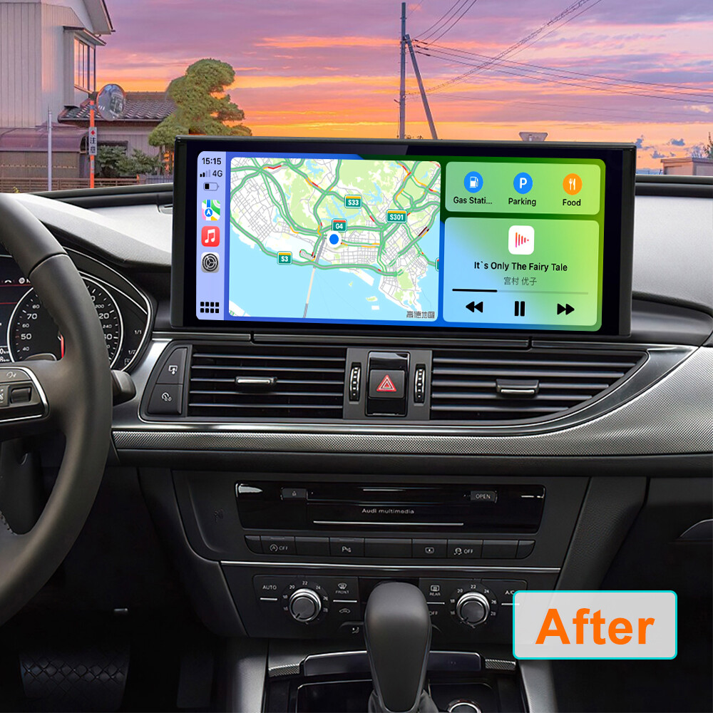 12.3″Car Stereo for Audi A6/A7 2018-2021 Wireless Carplay DSP BT Radio SWC FM/AM