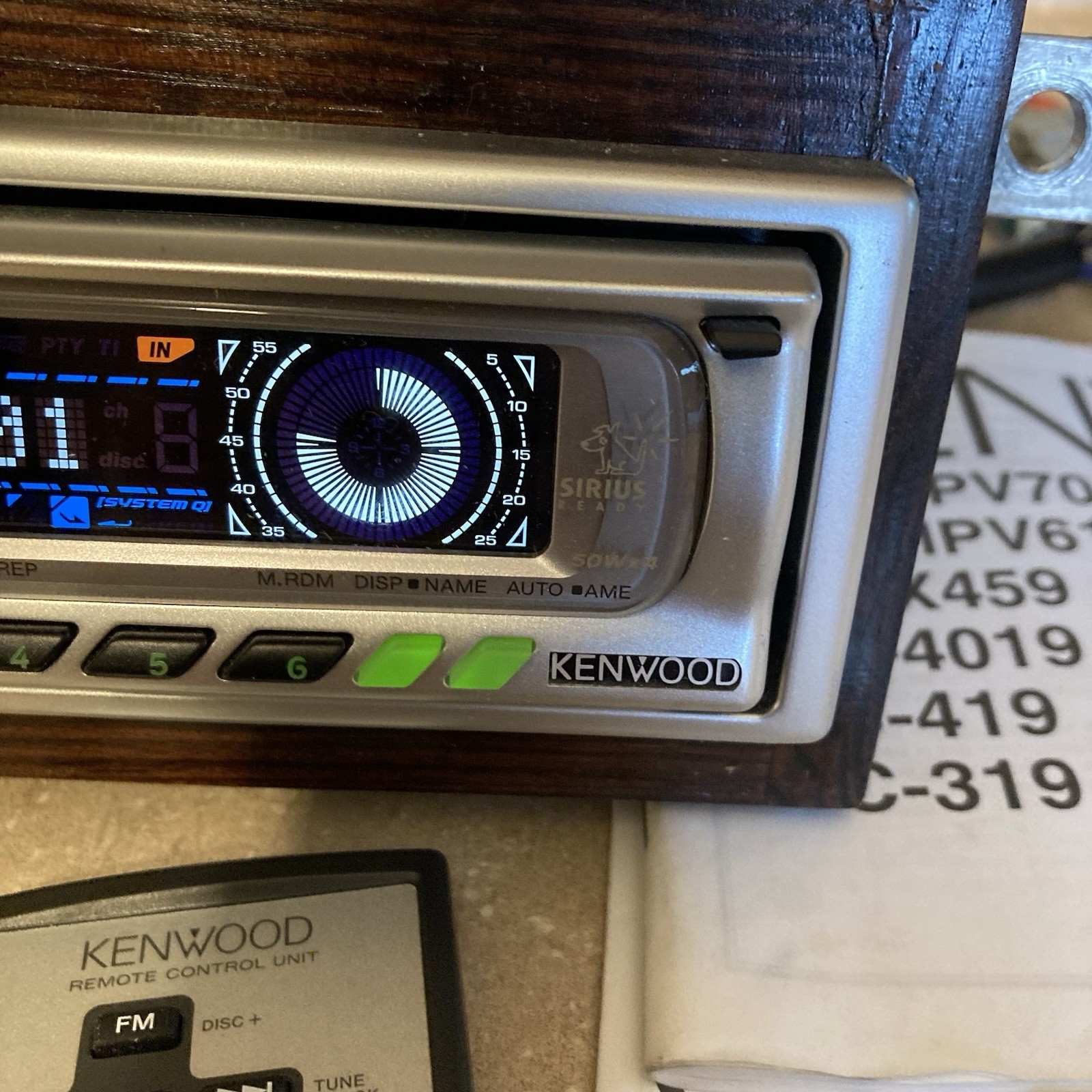 Kenwood KDC-419 CD Receiver Car Stereo w/ Remote Instruction Manual Box Tested