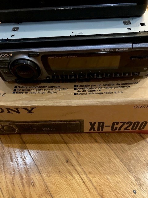 Vintage High Spec SONY XR-C7200 Japan-made w/ Remote Ctl + Box/Cassette Receiver