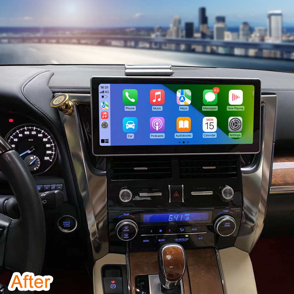 Car Radio for TOYOTA ALPHARD 30S 2014-2018 12.3″Video Player Carplay BT WiFi GPS