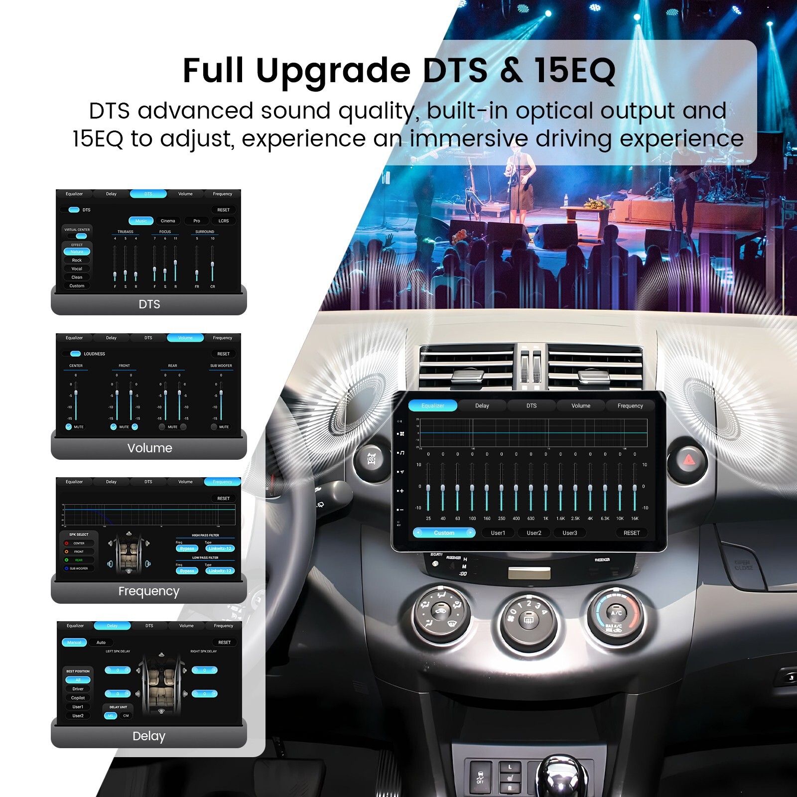 Dasaita 13.3“ Double Din Universal Car Stereo 2K QLED Screen Android 13 Radio