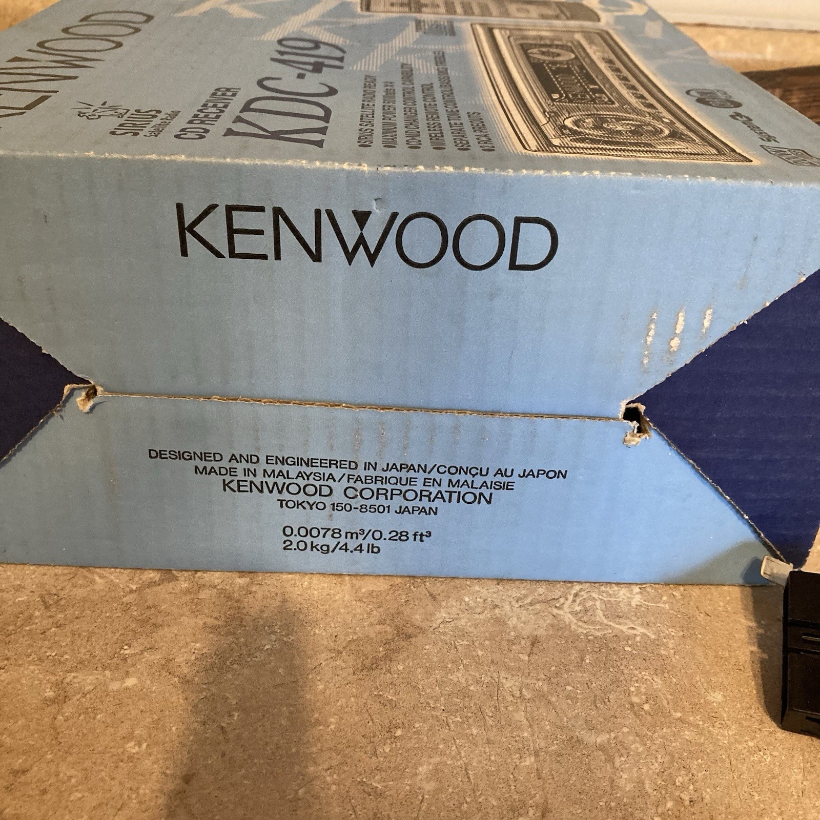 Kenwood KDC-419 CD Receiver Car Stereo w/ Remote Instruction Manual Box Tested