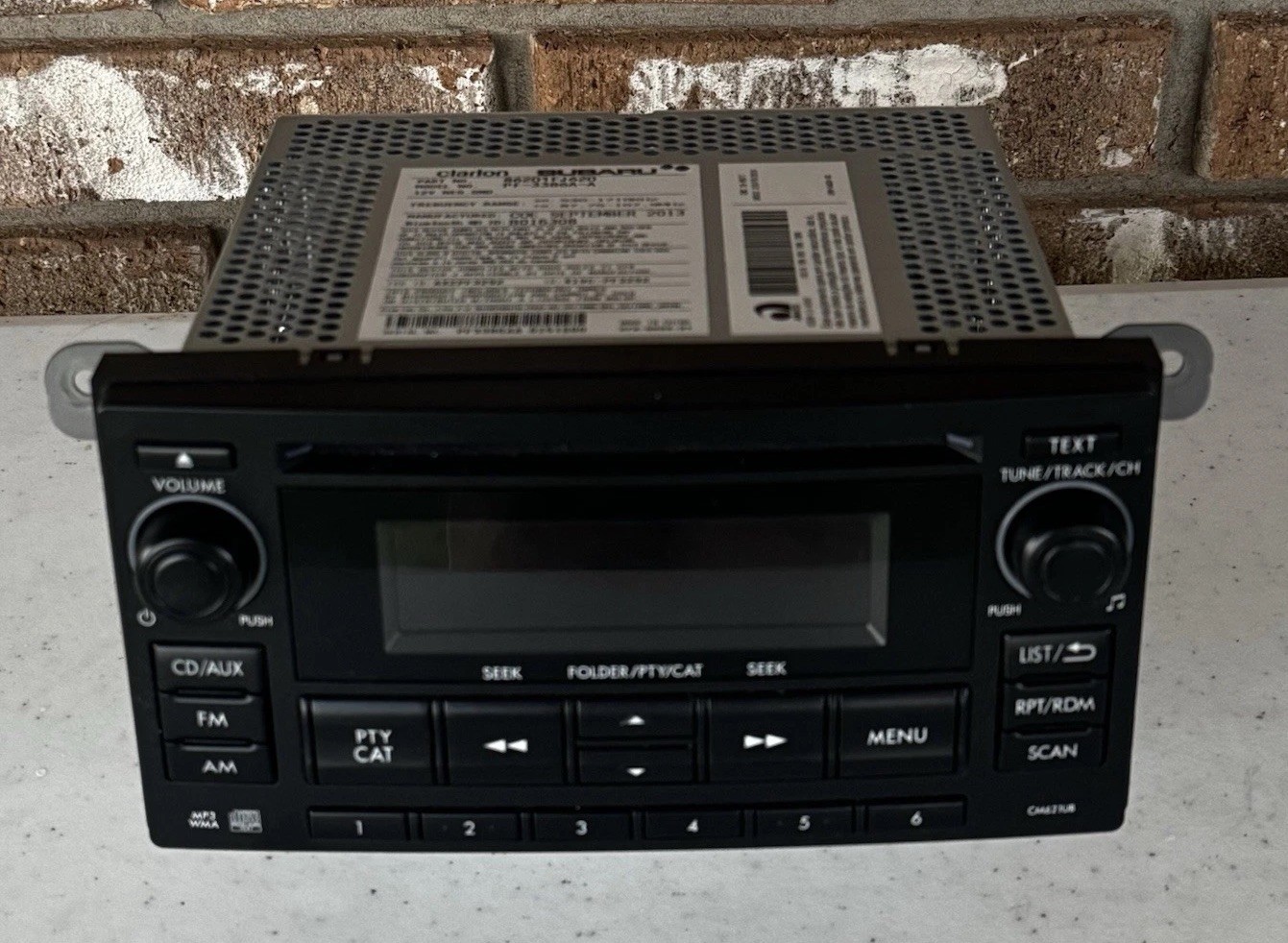 12-14 Subaru Impreza AM/FM CD MP3 Radio OEM 86201FJ620 PF-3386A-A Clarion