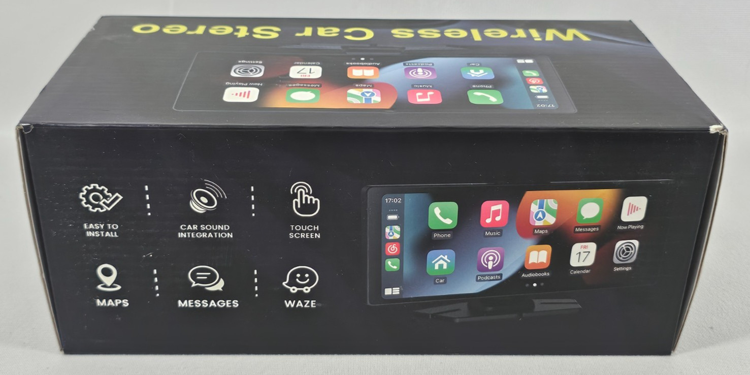 10″ Portable Car Stereo Dash Cam Bluetooth CarPlay Android Auto Touchscreen WiFi