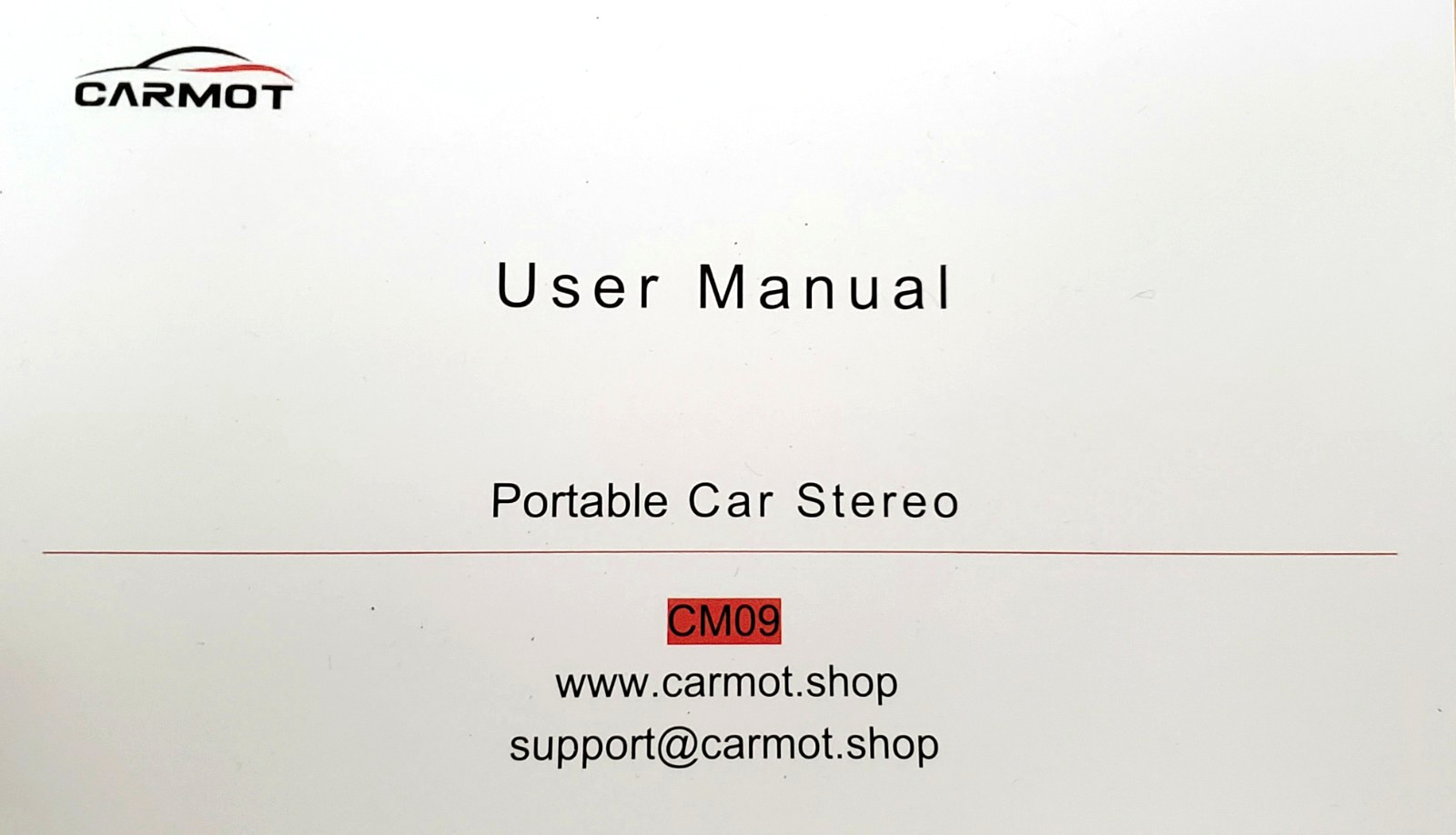 Portable 9″ Wireless Stereo Apple Carplay / Android Touchscreen, Voice Control