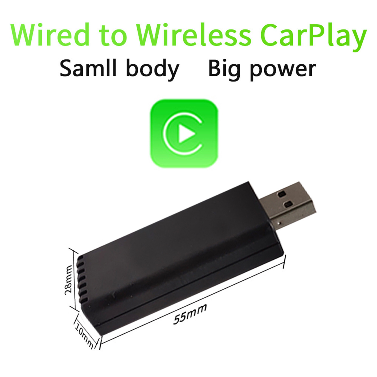 Wireless CarPlay Adapter for iPhone, Dual-core 5G Chip (Upgraded), Auto-connect