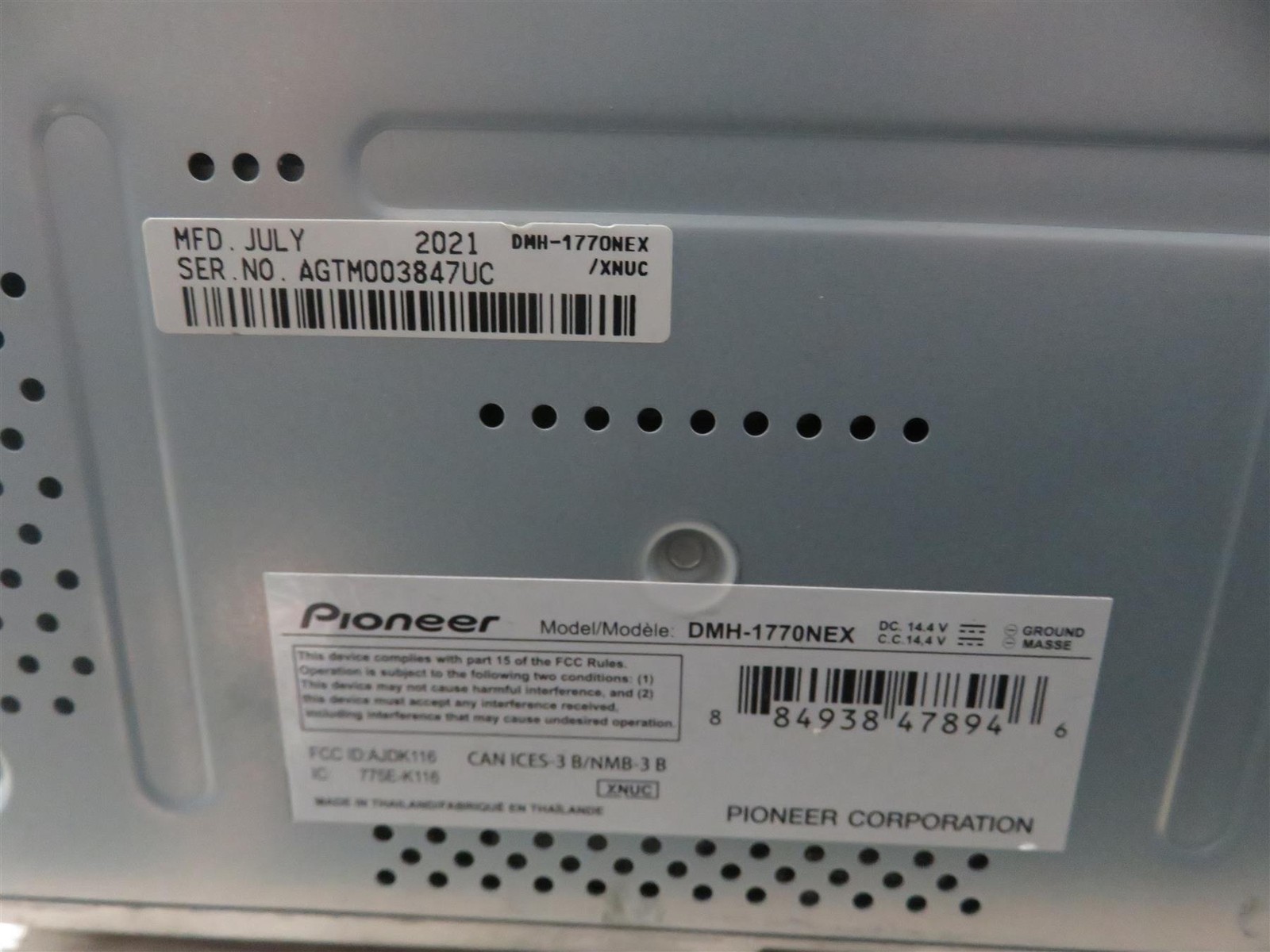 Pioneer DMH-1770NEX 6.8″ 2-Din Digital Media Receiver – Free shipping
