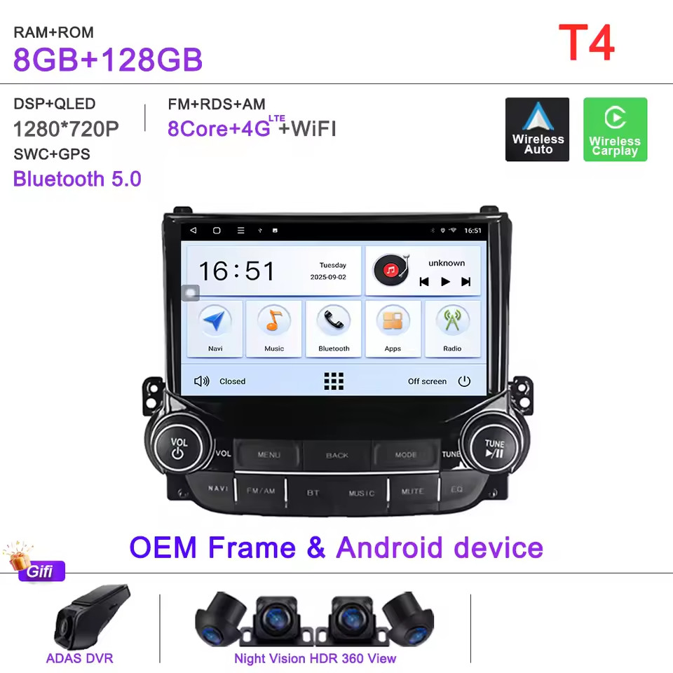 car mp5-player touch screen for Chevrolet Malibu 2015