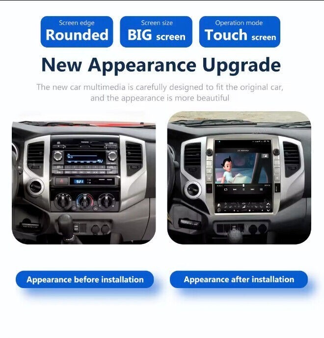 12.1″ For Toyota Tacoma 2005~2015 Android Car Stereo Radio Carplay GPS Navi 256G