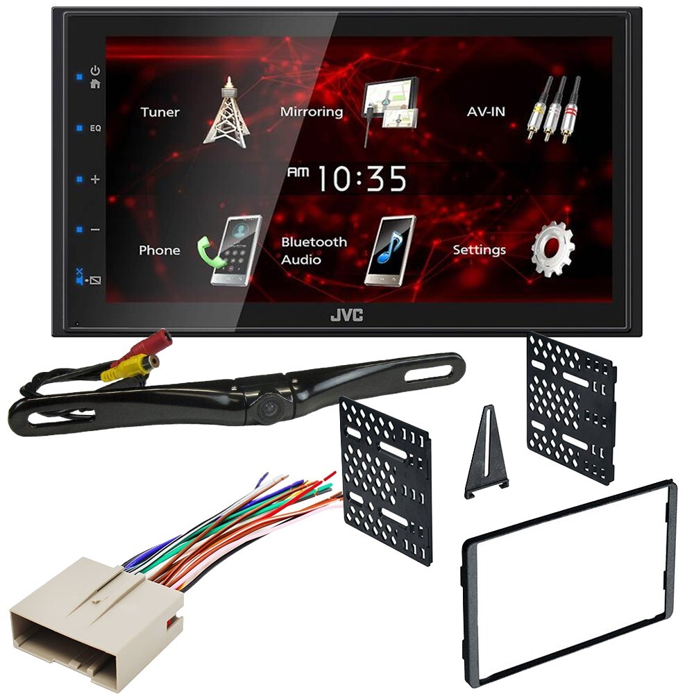 JVC 6.75″ Digital Media Car Stereo Radio w/Cam for 2003-2010 Ford Crown Victoria