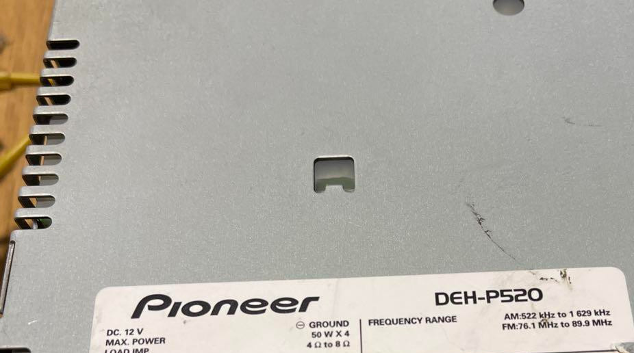 Pioneer carrozzeria DEH-P520 Car Stereo Audio CD Player good condition JP USED