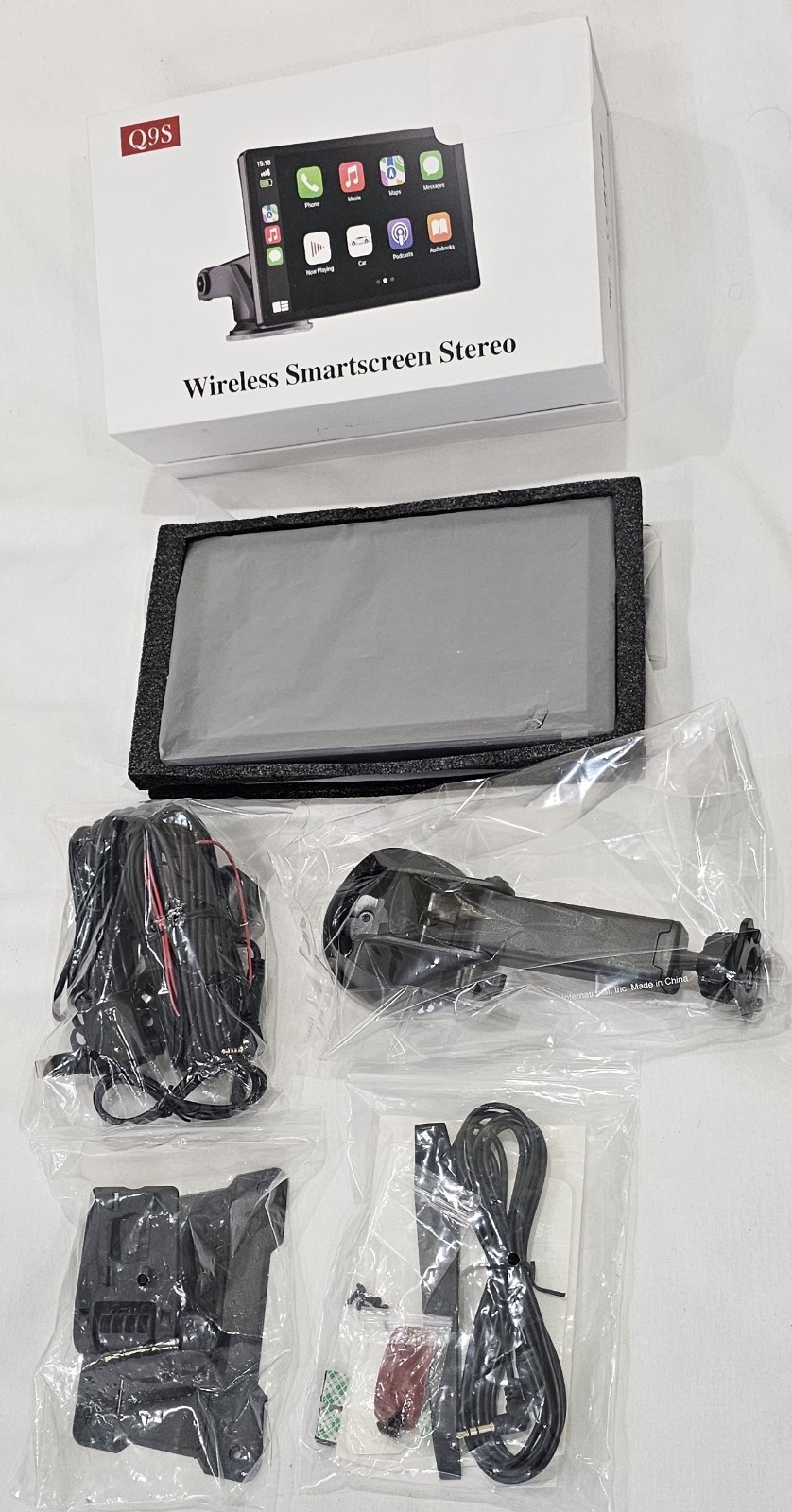 Hauxiy Q9S Wireless Smartscreen Stereo – CarPlay and Android Auto
