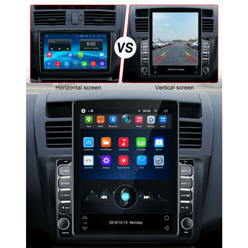 Android 10.1 9.7″ Carplay HD Vertical Touch Screen Car Stereo Radio GPS Wifi MP5