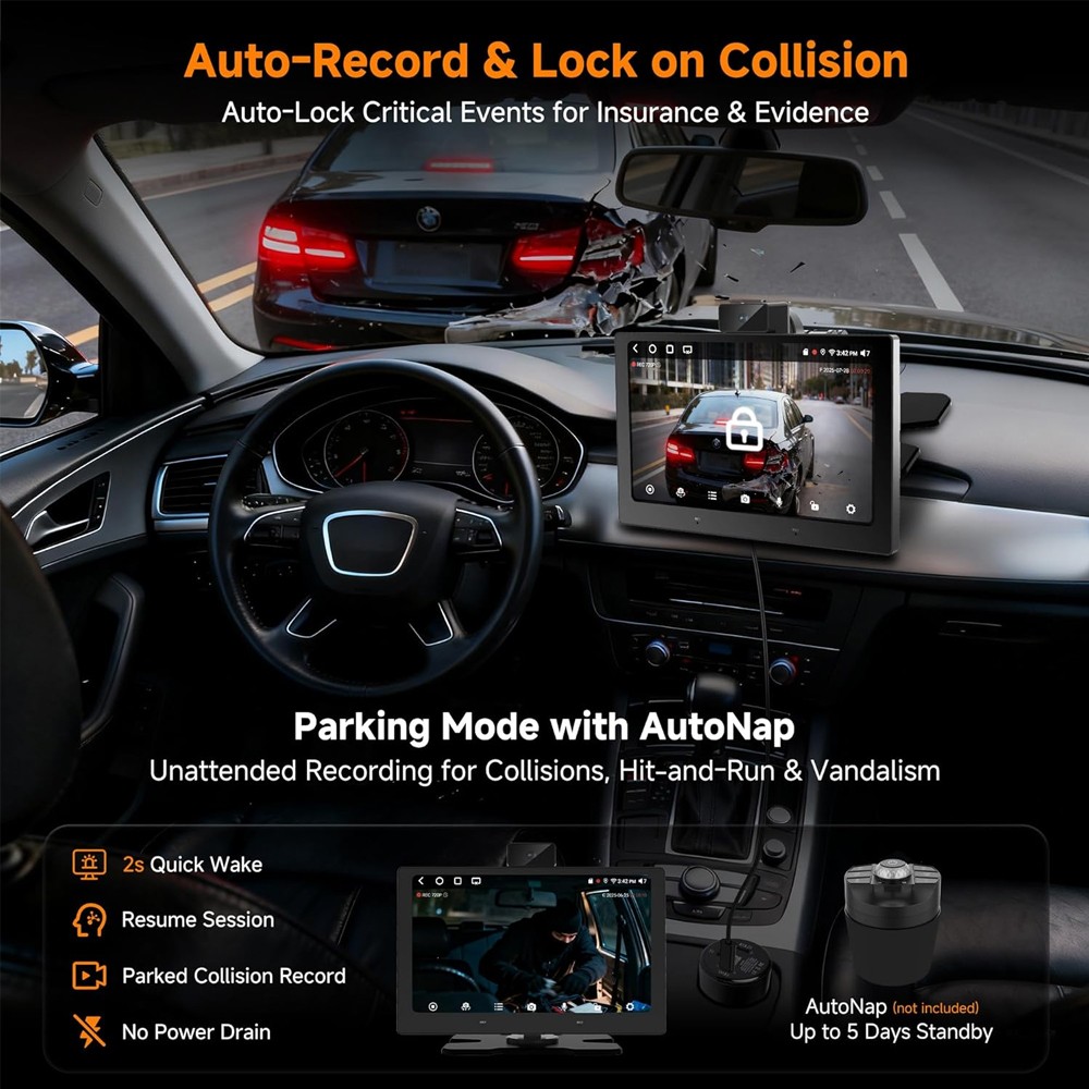 ATOTO 1280*720 9″ Screen Android 10 Portable Car Stereo GPS 4+32G AI WIFI Camera