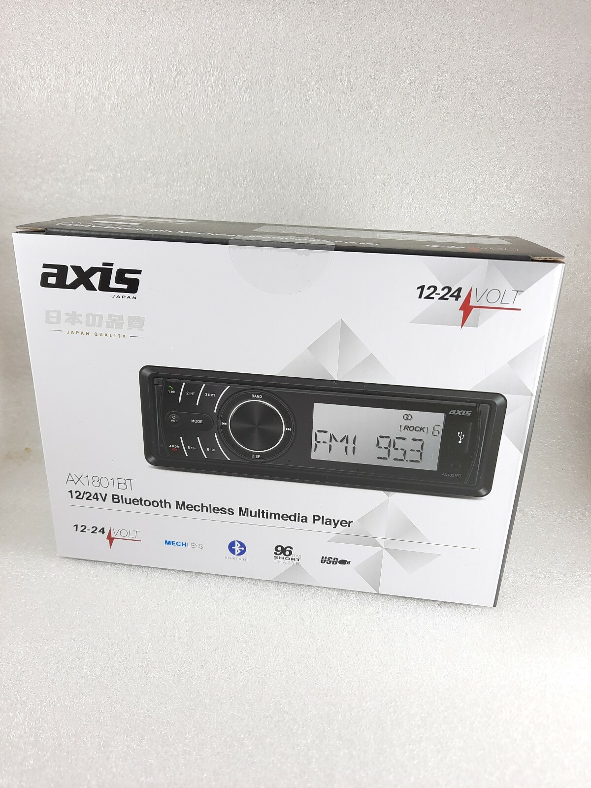 24 Volt Stereo Radio for Truck Tractor 12/24v Bluetooth Single DIN Head Unit USB