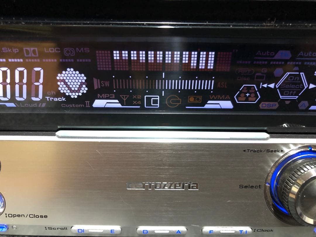 Pioneer Carrozzeria FH-P077MD 2DIN CD MD Player DSP CD-R/RW MDLP Tested Working