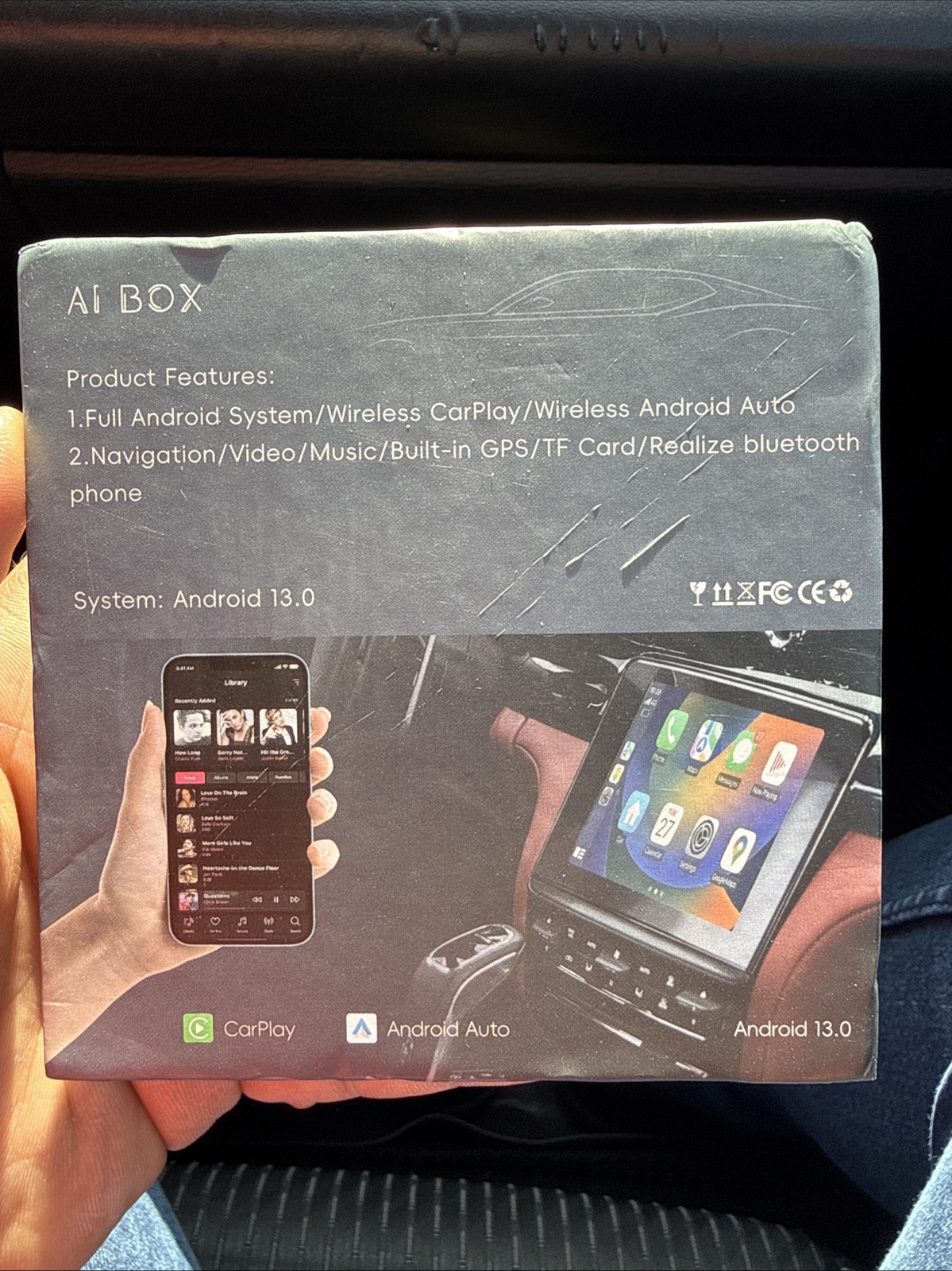 Wireless CarPlay WIFI AI box Android Auto Adapter Converter w/ Netflix YouTube